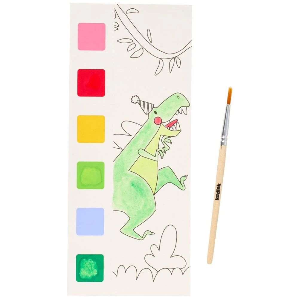 5 Kadink Water Colour Painting Book Dinosaur, 5 of 6