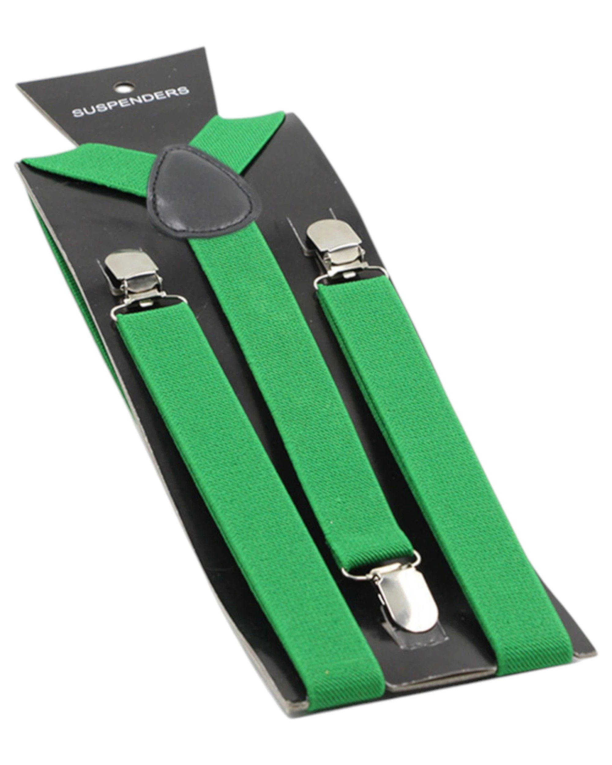 1 Zasel Mens Adjustable 85cm Suspenders - Green, 1 of 1