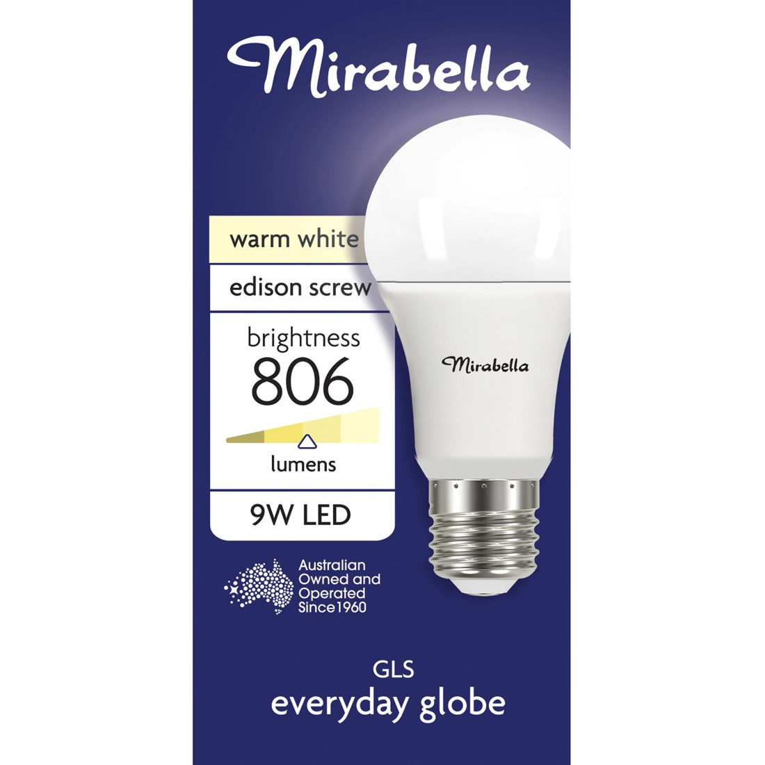 2 Mirabella LED GLS ES Warm White 9W, 2 of 6