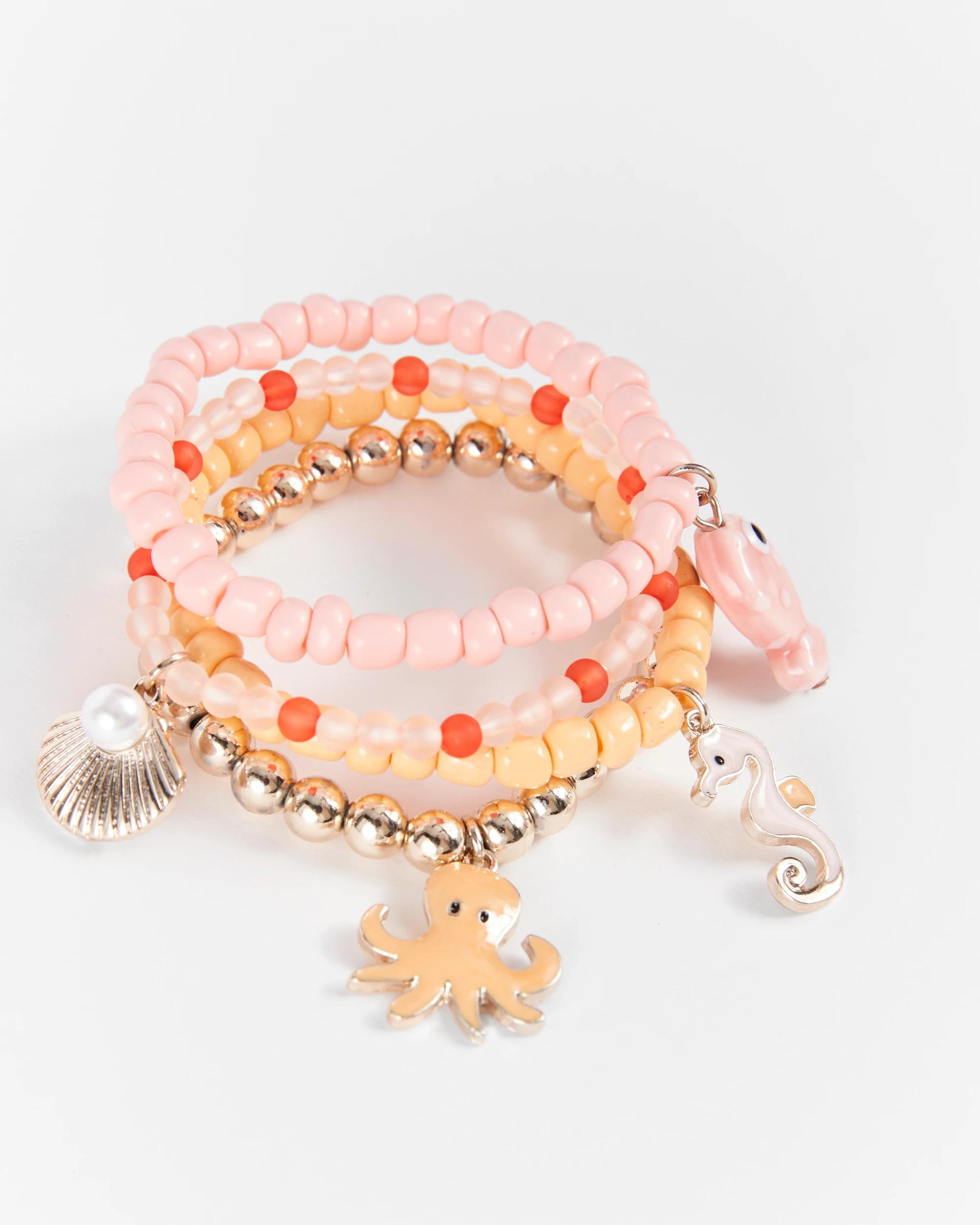 2 Target Kids 4 Piece Sea Theme Stretch Bracelet Set SEA THEME, 2 of 2