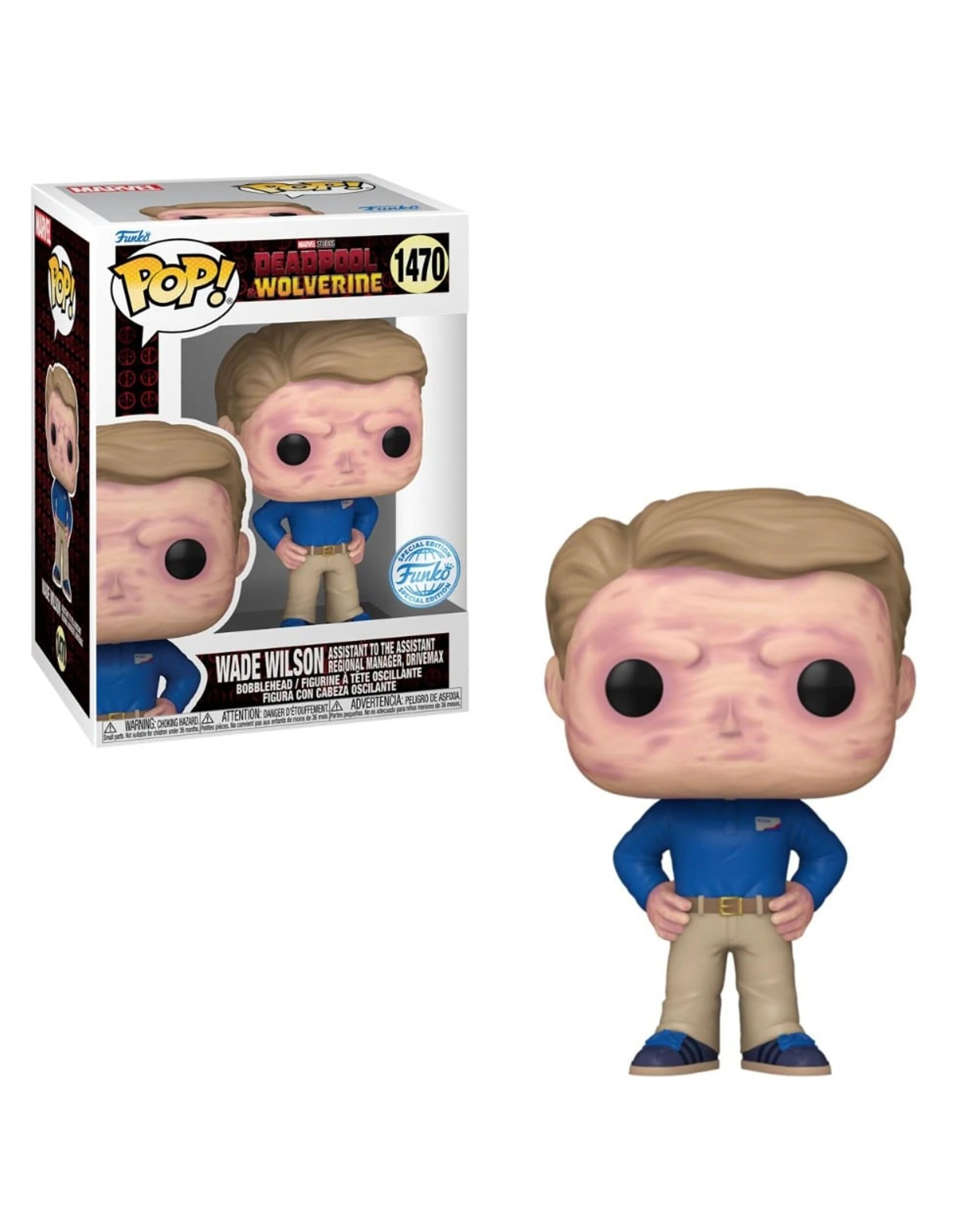 1 Deadpool and Wolverine Wade Wilson - Assistant -  Funko POP! Vinyl, 1 of 2