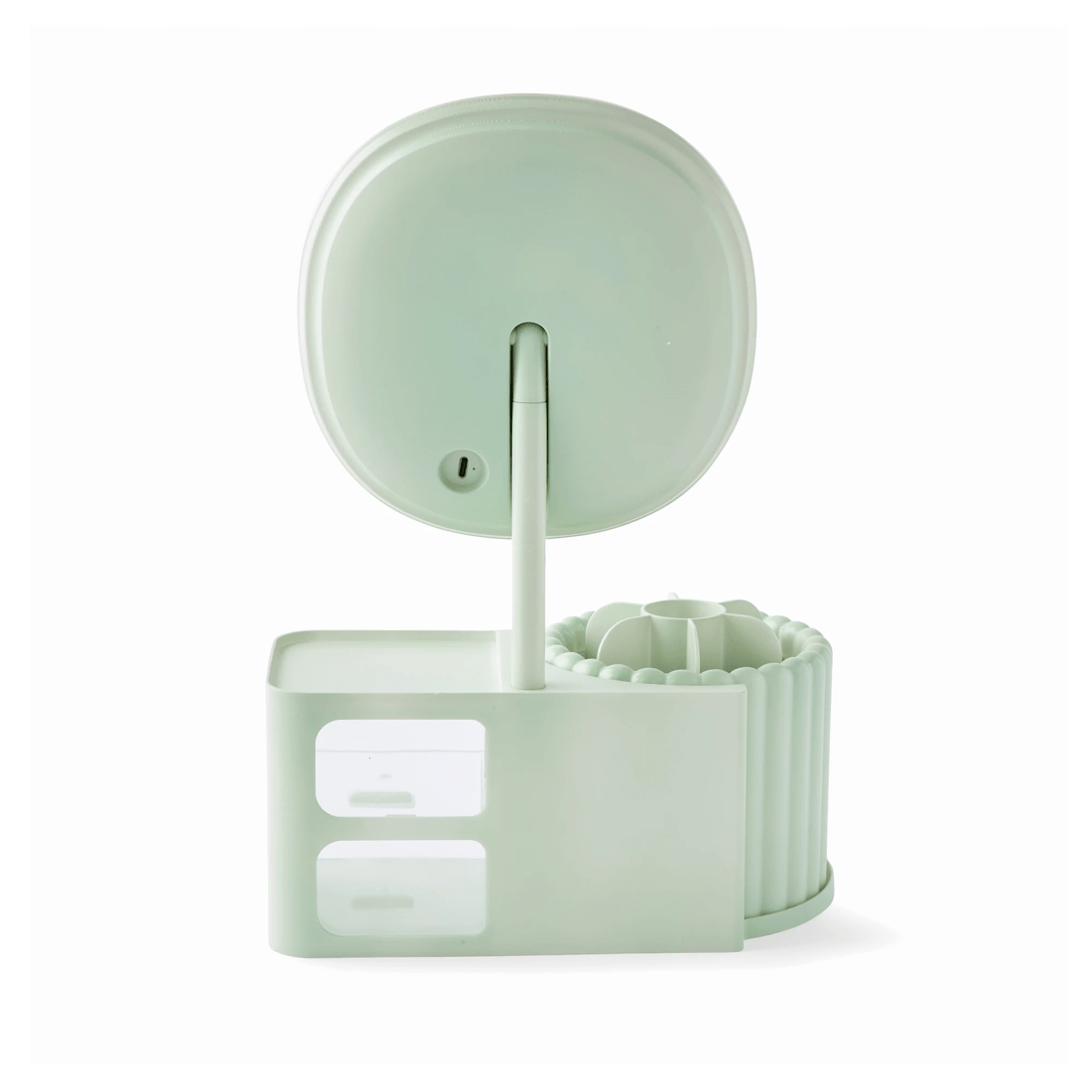 7 Cosmetic Organiser with Mirror - Sage, 7 of 10