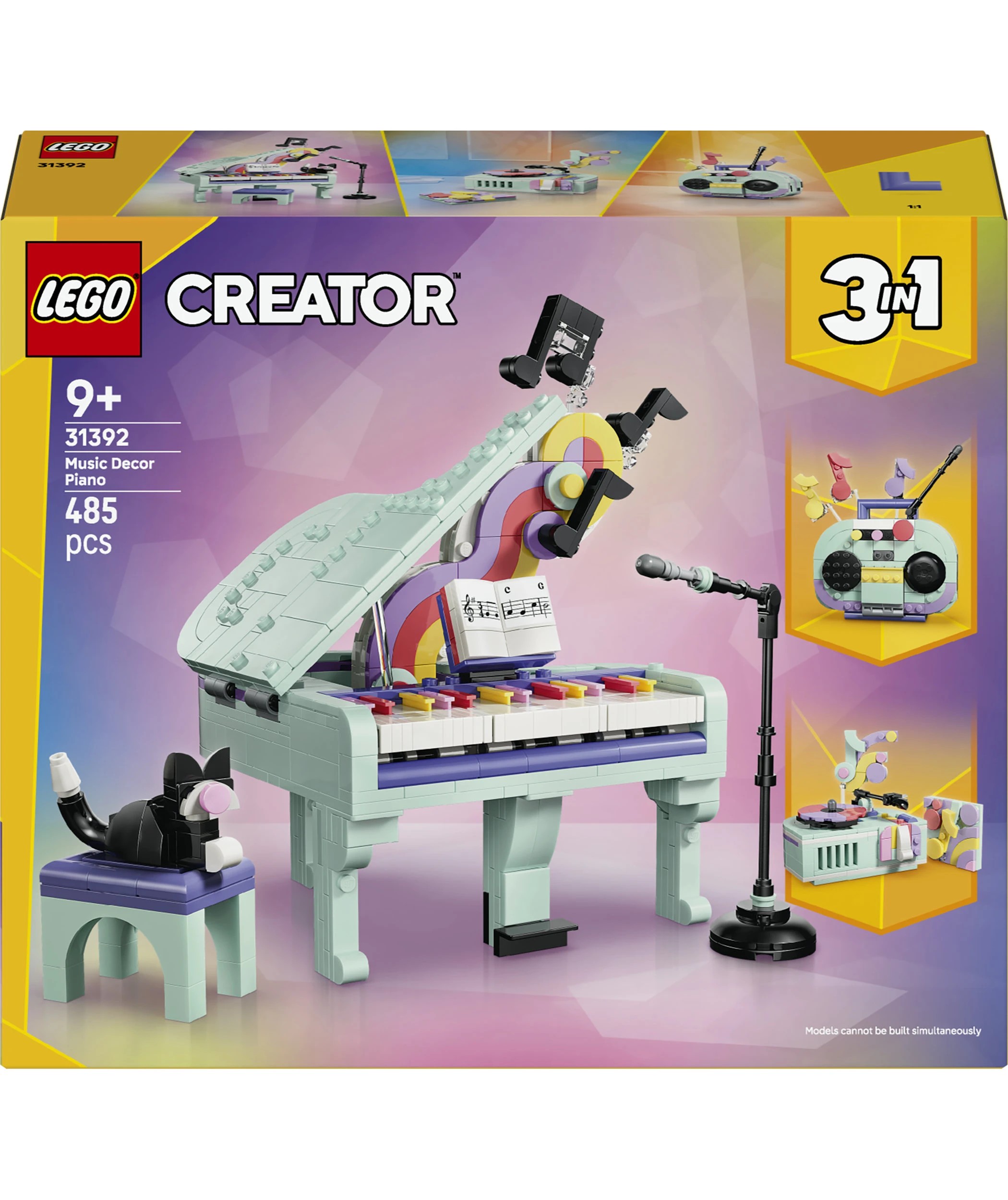 1 LEGO Creator Music Decor Piano with Cat 31392, 1 of 9