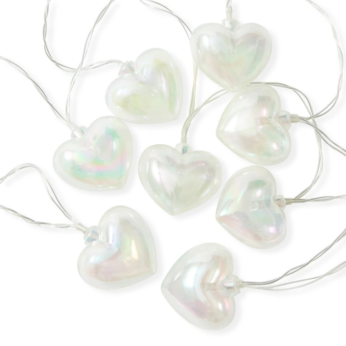 3 Iridescent Heart String Lights, 3 of 8
