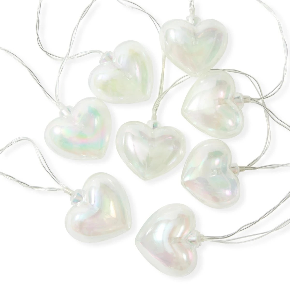 3 Iridescent Heart String Lights, 3 of 8