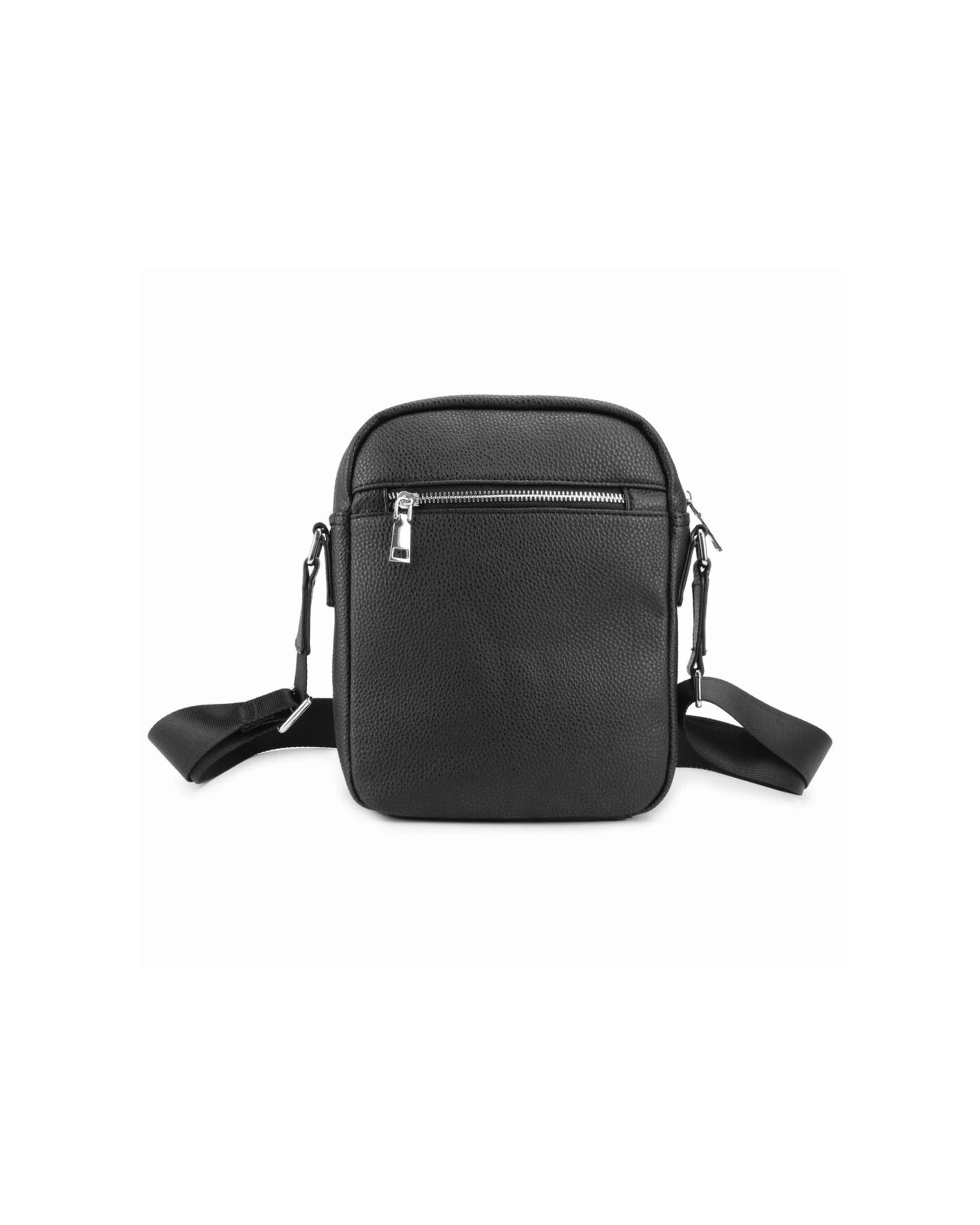 4 Mens Republic Deluxe Stylish Cross Body Sleek Bag Sling Travel Compact Func - Black, 4 of 5