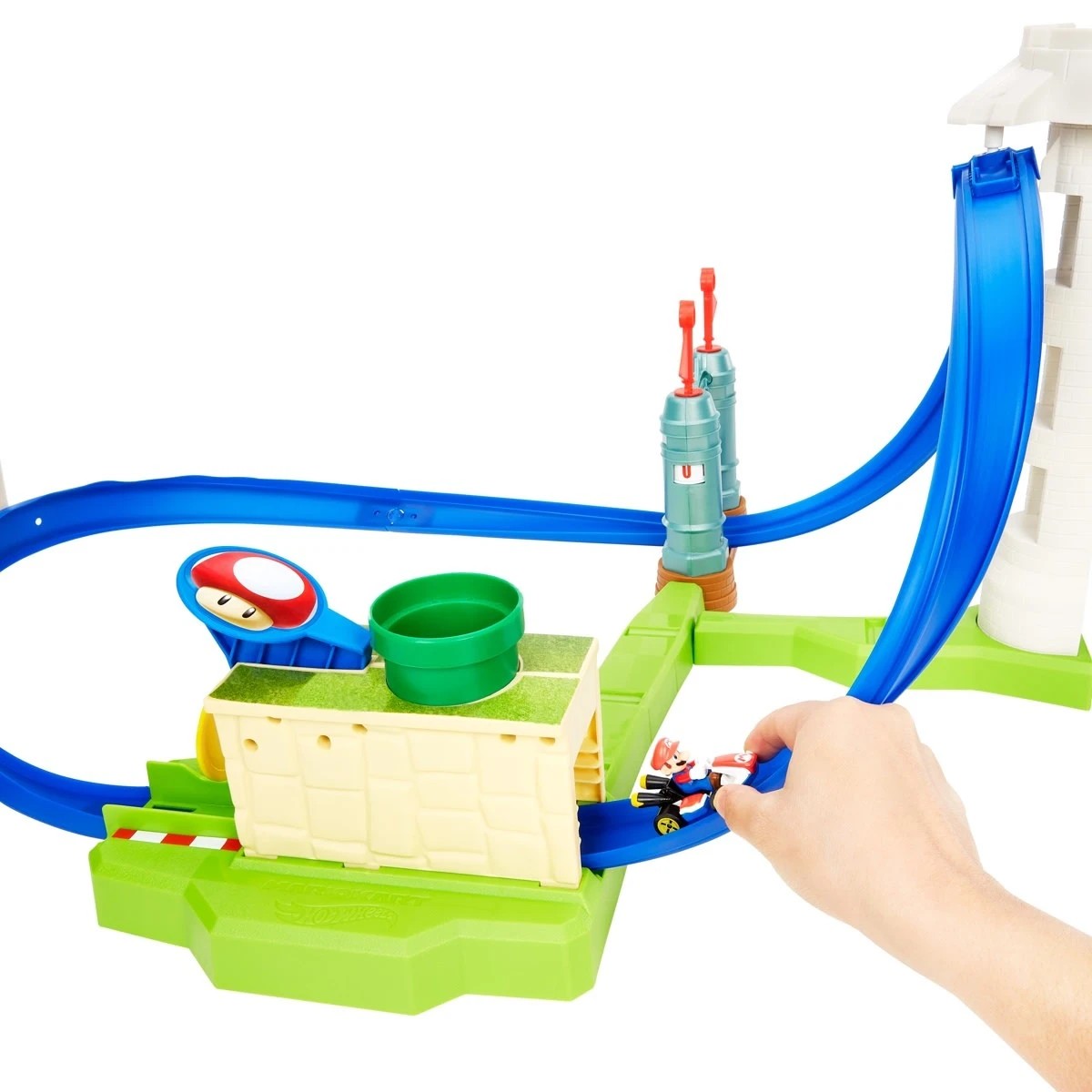 7 ​Hot Wheels Mario Kart Circuit Slam Track Set, 7 of 8
