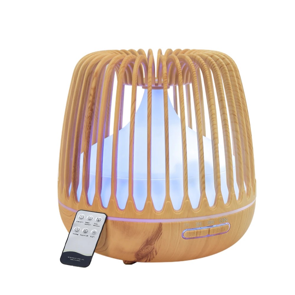 1 Devanti Aroma Diffuser Aromatherapy Remote 500ml - Natural, 1 of 6