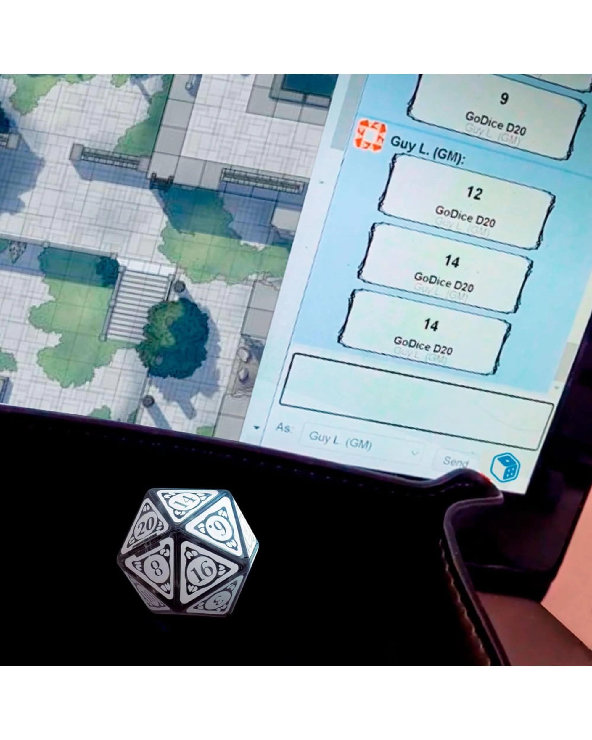 4 GoDice D20 Connected Electronic Dice, 4 of 6