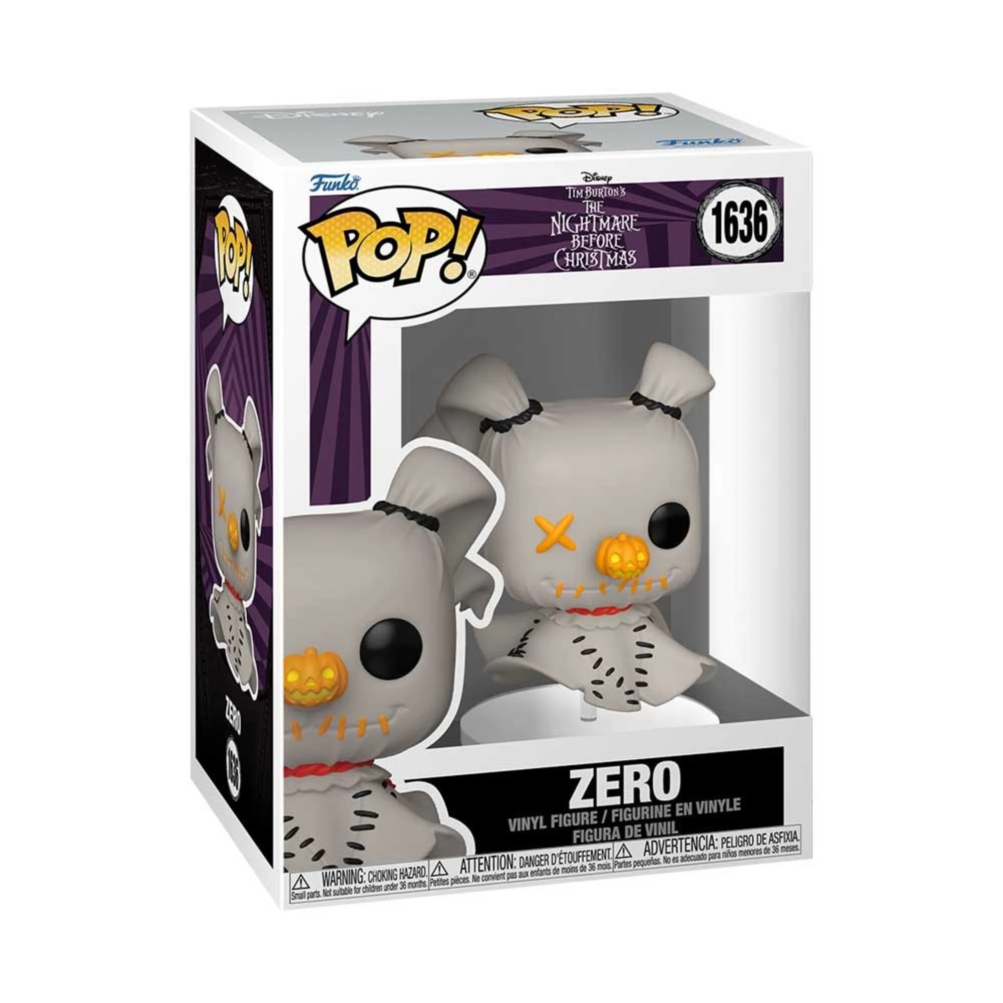 2 Nightmare Before Christmas - Zero Patchwork Pop! Vinyl Figure, 2 of 2