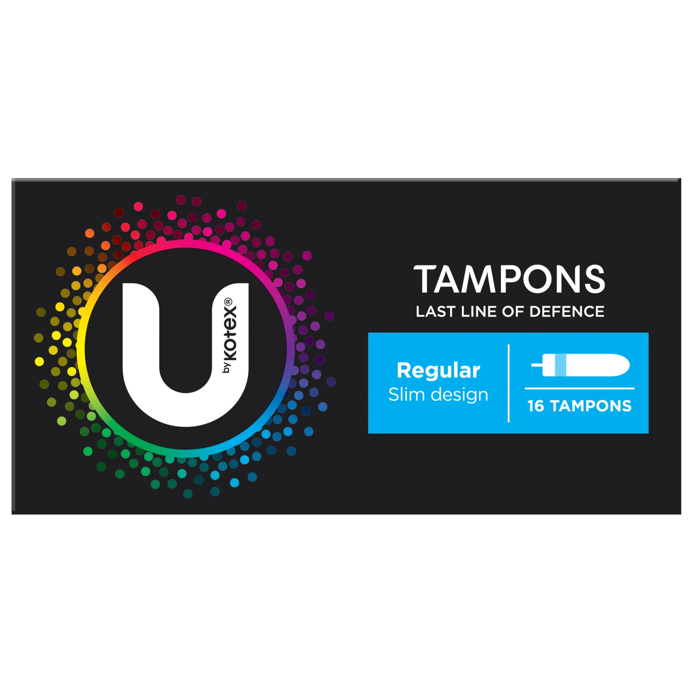 2 U by Kotex 16 Pack Regular Slim Tampons, 2 of 10