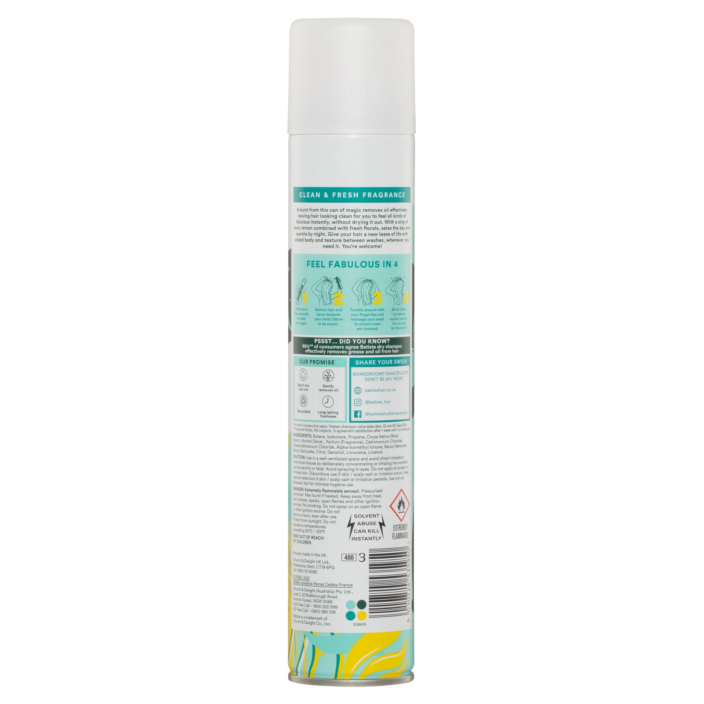 2 Batiste Original Dry Shampoo 350ml - Classic Fresh, 2 of 10