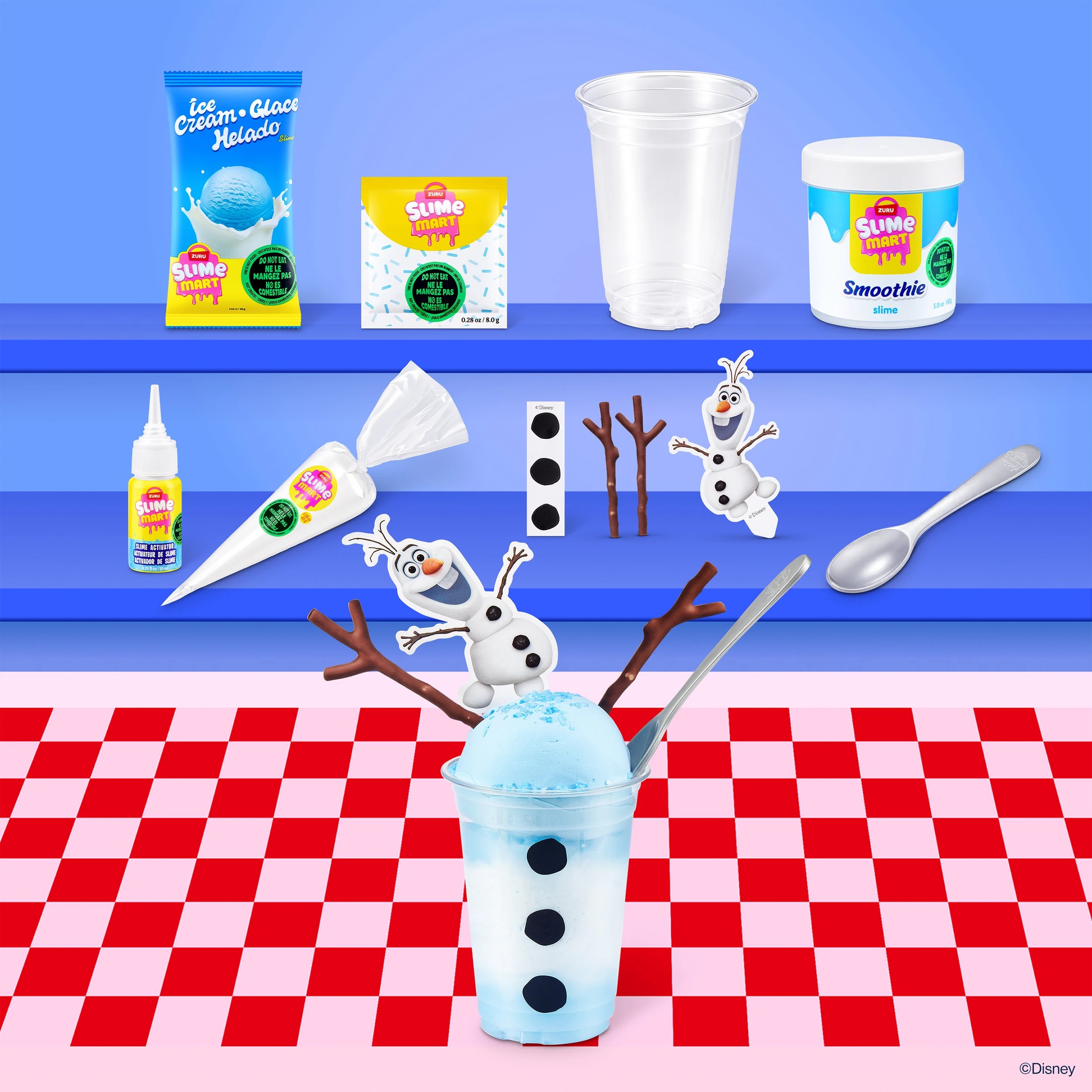3 12 Piece ZURU Slime Mart Disney Shopping Bag Frozen Ice Cream, 3 of 10