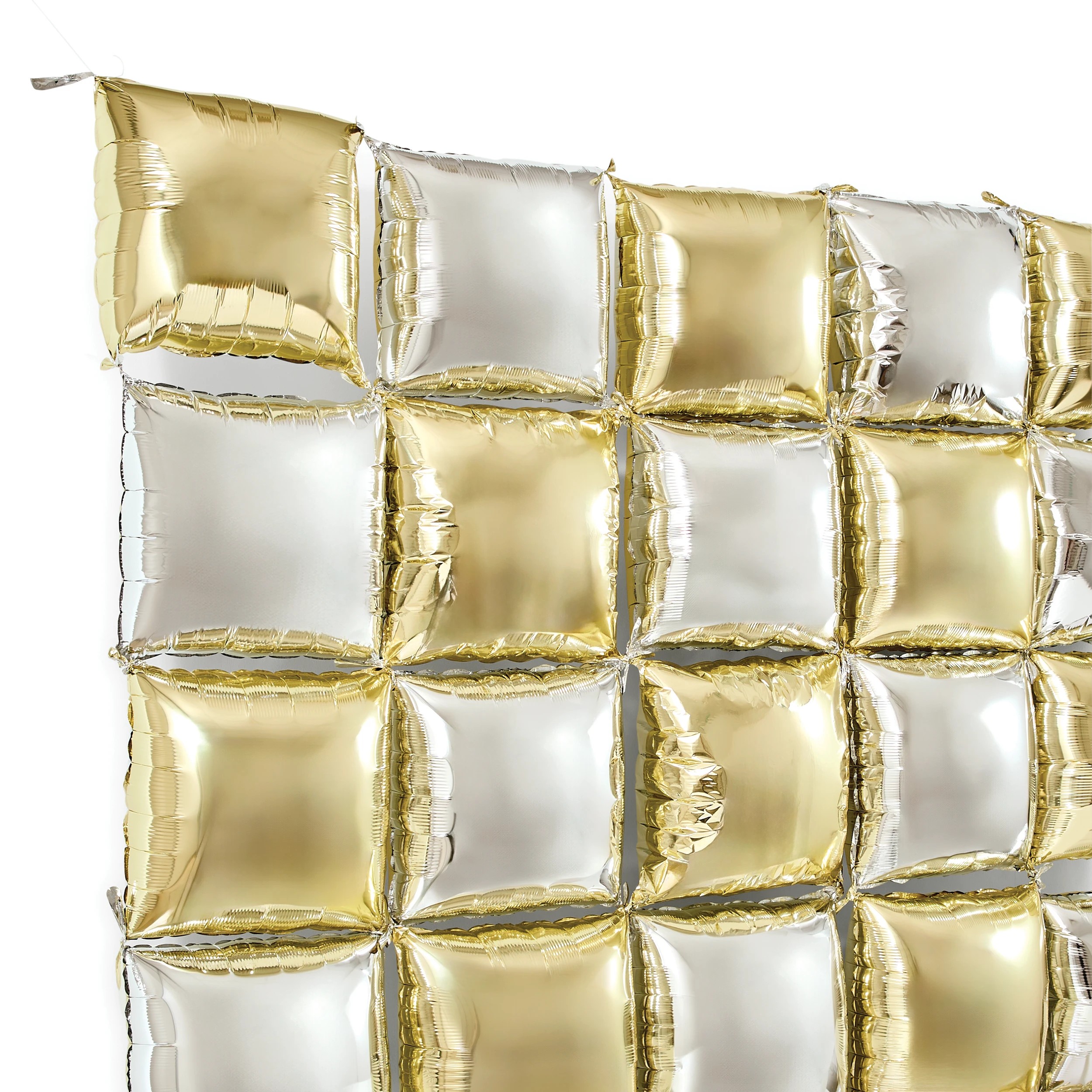 5 36 Piece Gold and Silver Foil Balloon Backdrop, 5 of 5