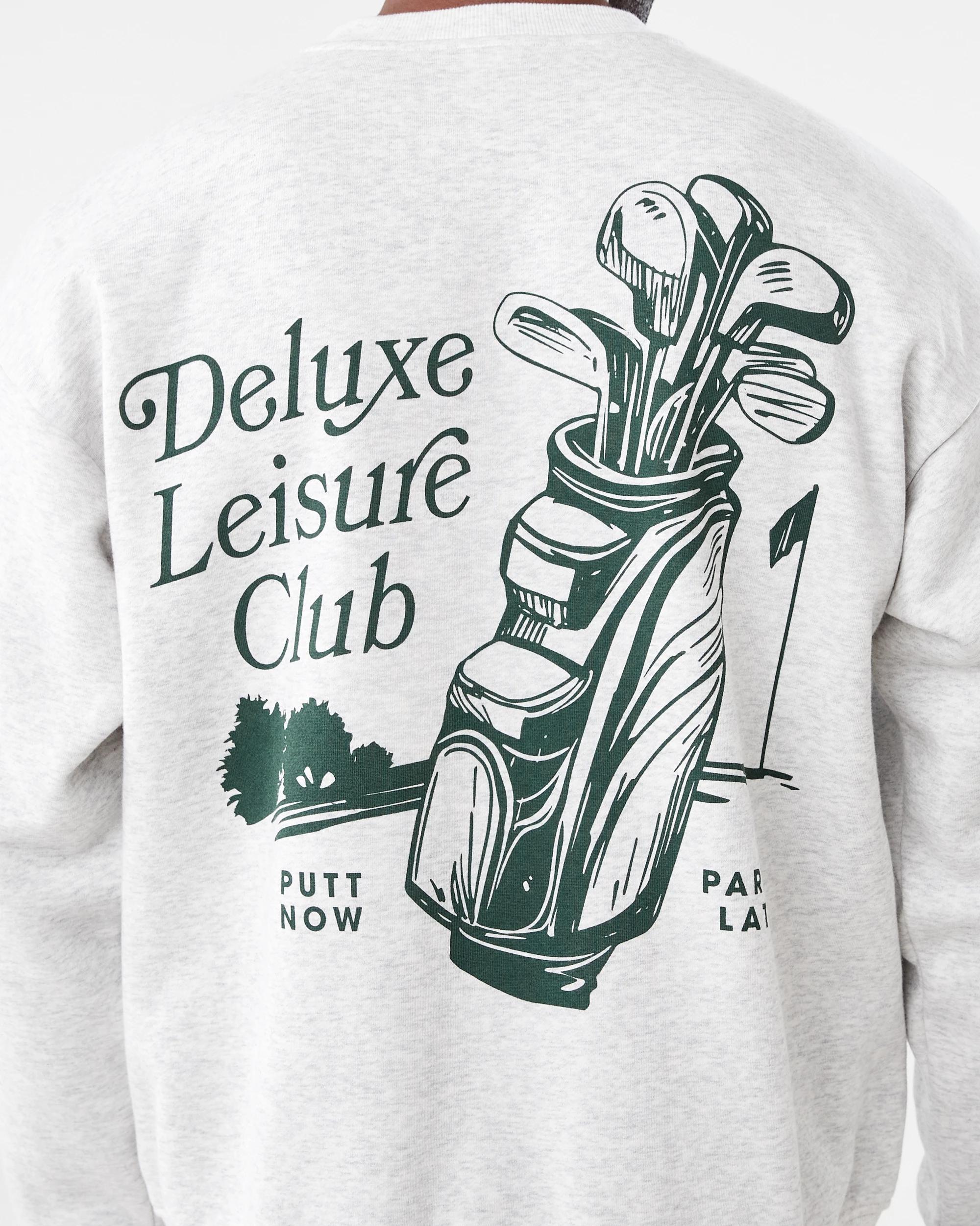 6 Oversized Print Crew Neck Sweatshirt Gry Deluxe, 6 of 6