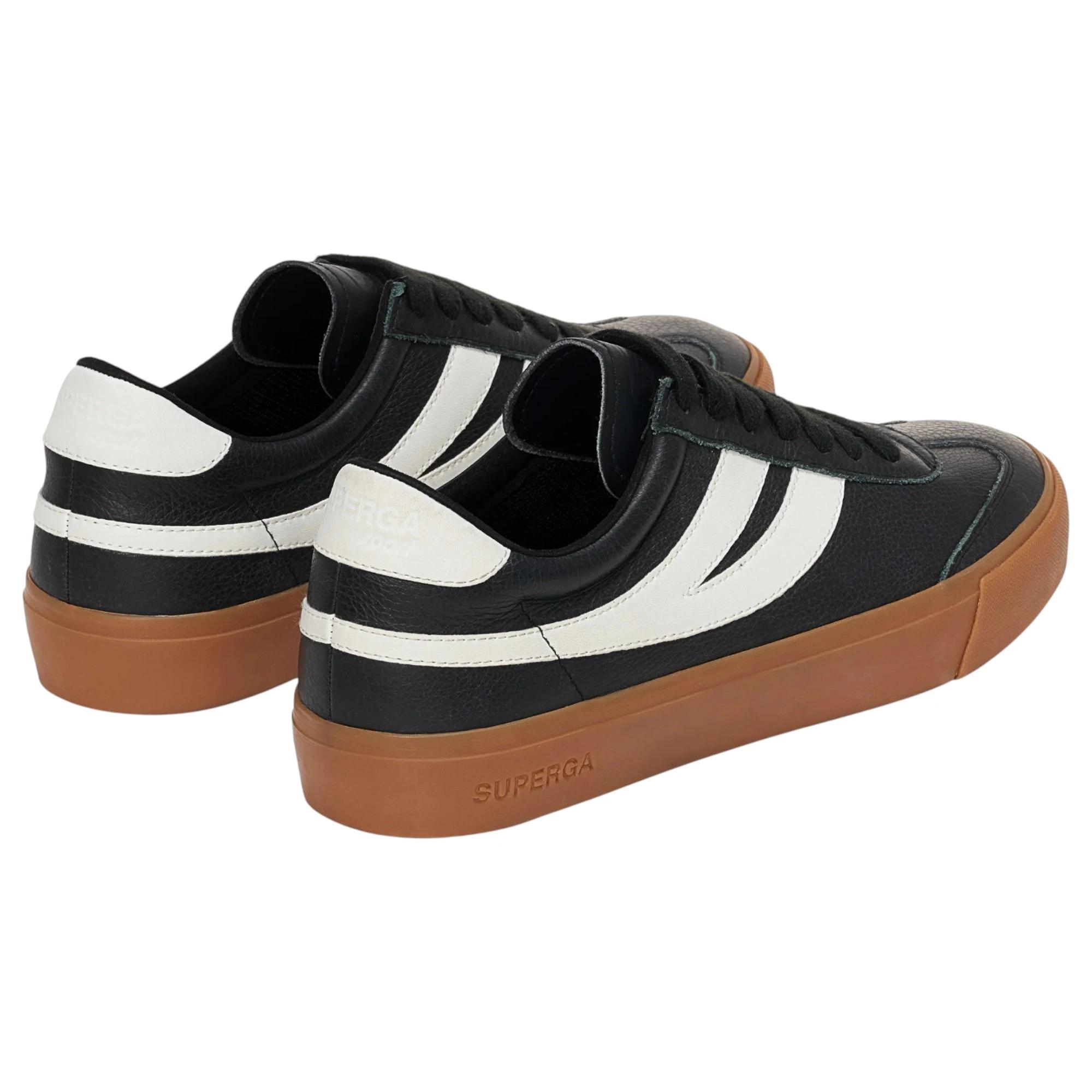 3 Superga Unisex 4834 Club S Swallow Black Casual Shoes BLACK, 3 of 5