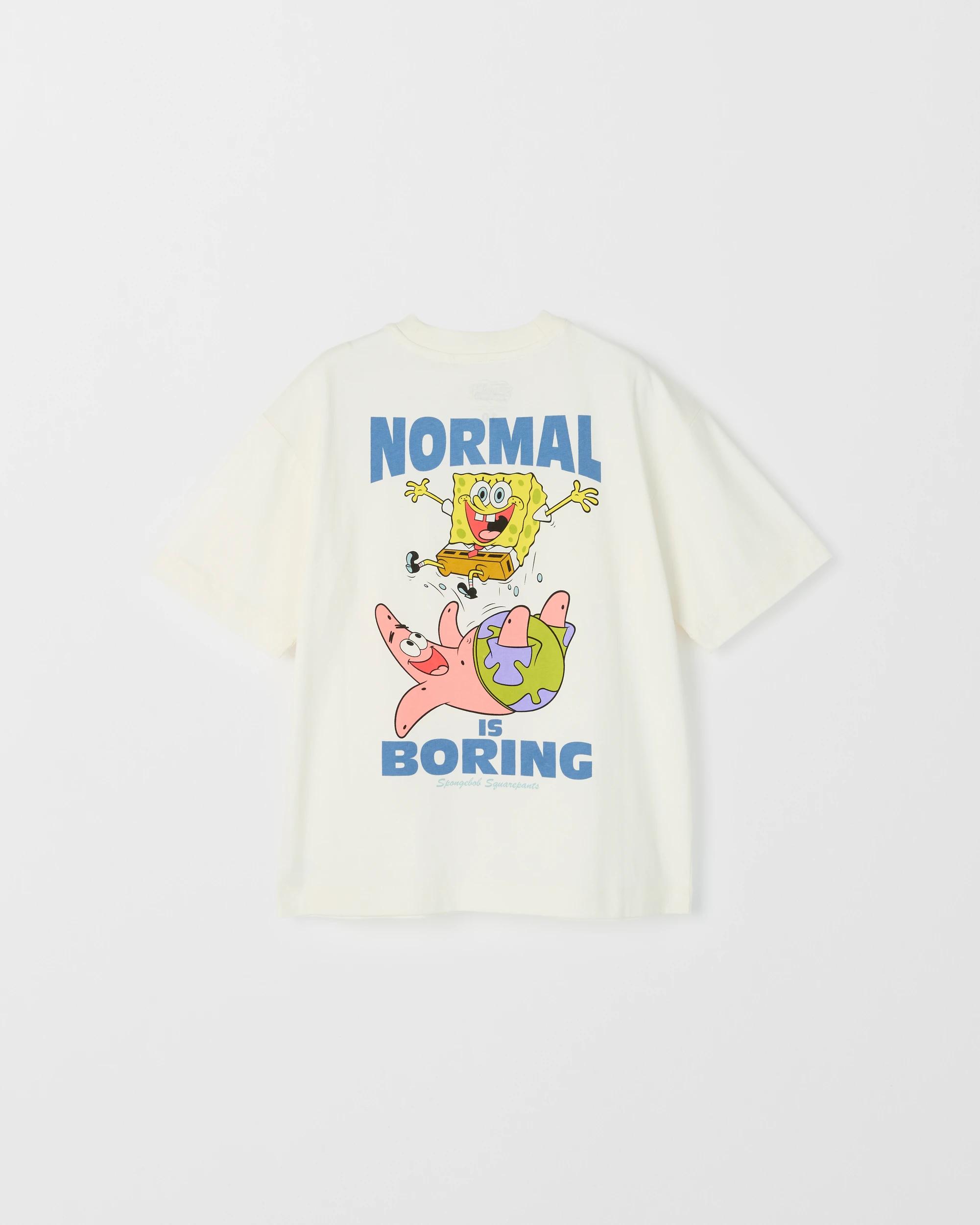 7 SpongeBob SquarePants Australian Cotton T-Shirt OFF WHITE, 7 of 7