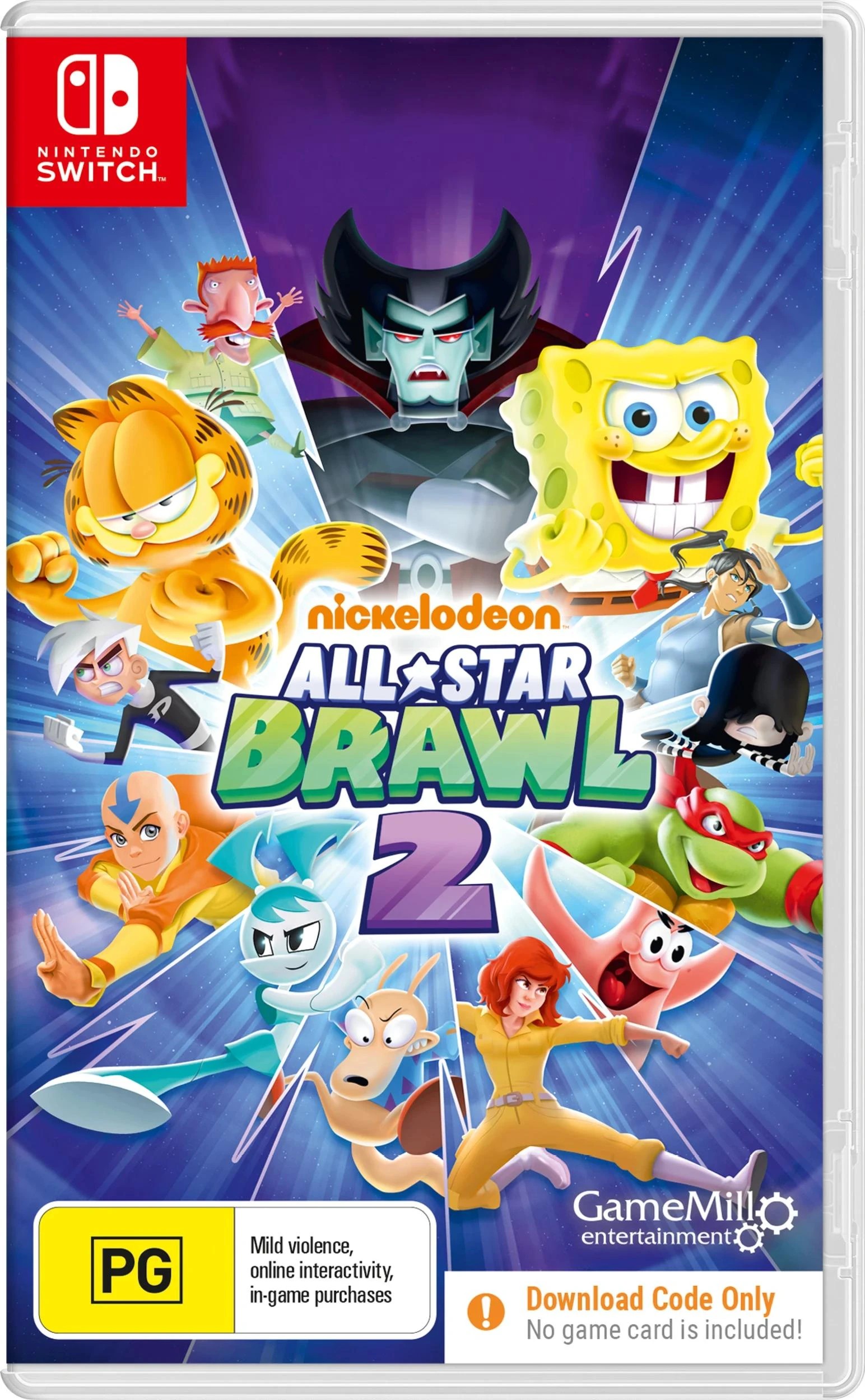 1 Nickelodeon All Star Brawl 2 (Code In Box) - Nintendo Switch - Multi, 1 of 1