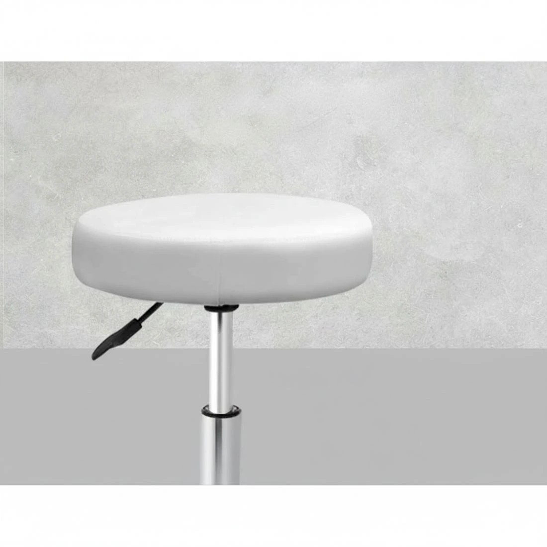 3 Artiss 2x Salon Stool Round Swivel Chair - White, 3 of 4