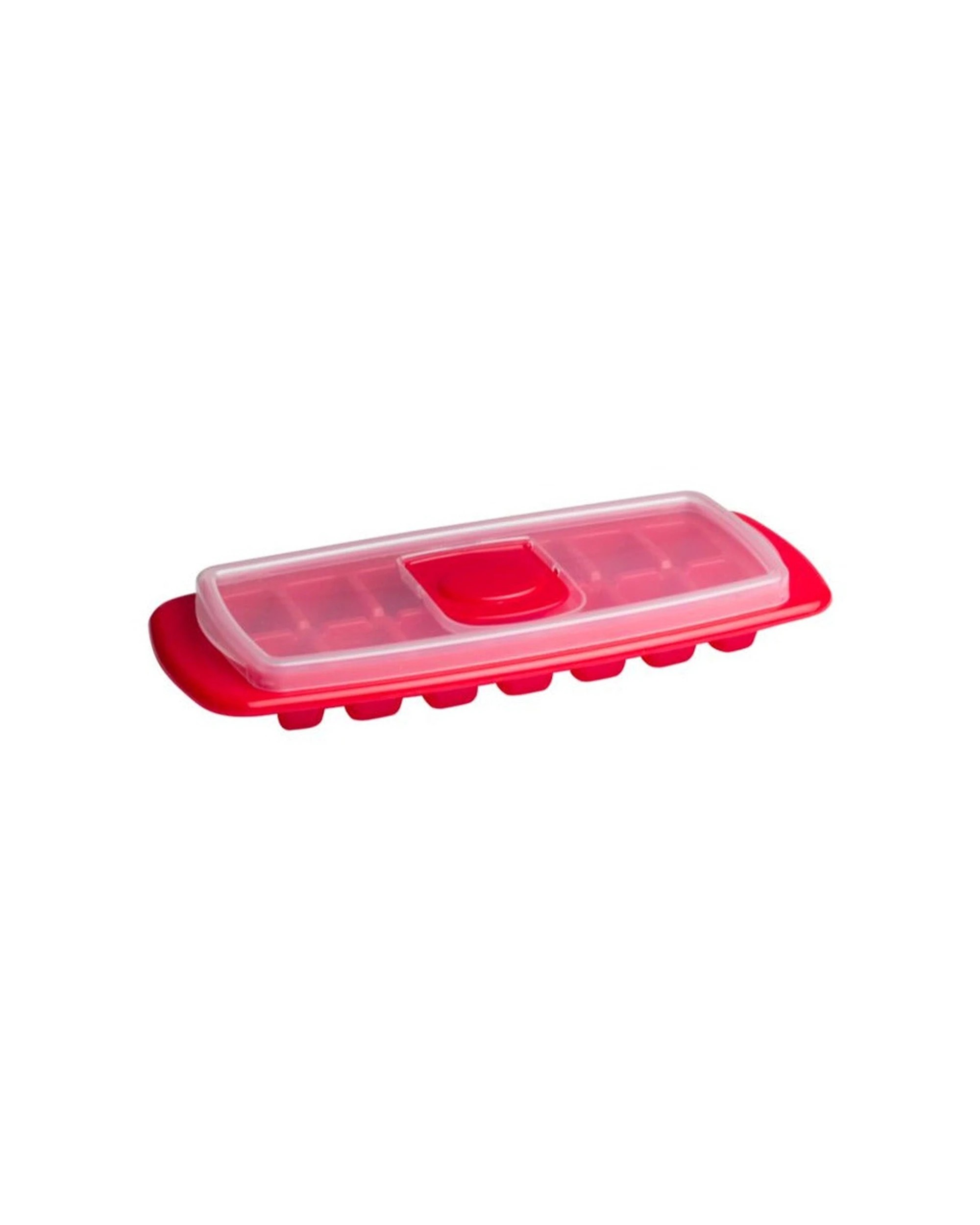 3 Cuisena 30cm Airtight Stackable Ice Cube Tray with Lid for Home and Bar - Red, 3 of 5