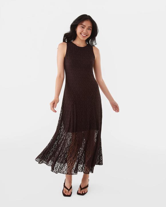 princess polly baby blue dress Viral Zara Brown Lace Dress by Zara