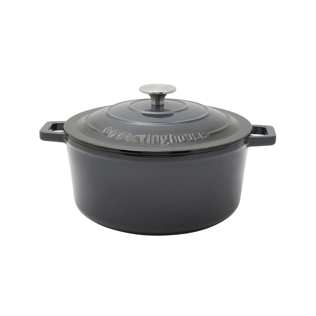 1 Westinghouse 5L Round Cast Iron Casserole Pot, 1 of 7