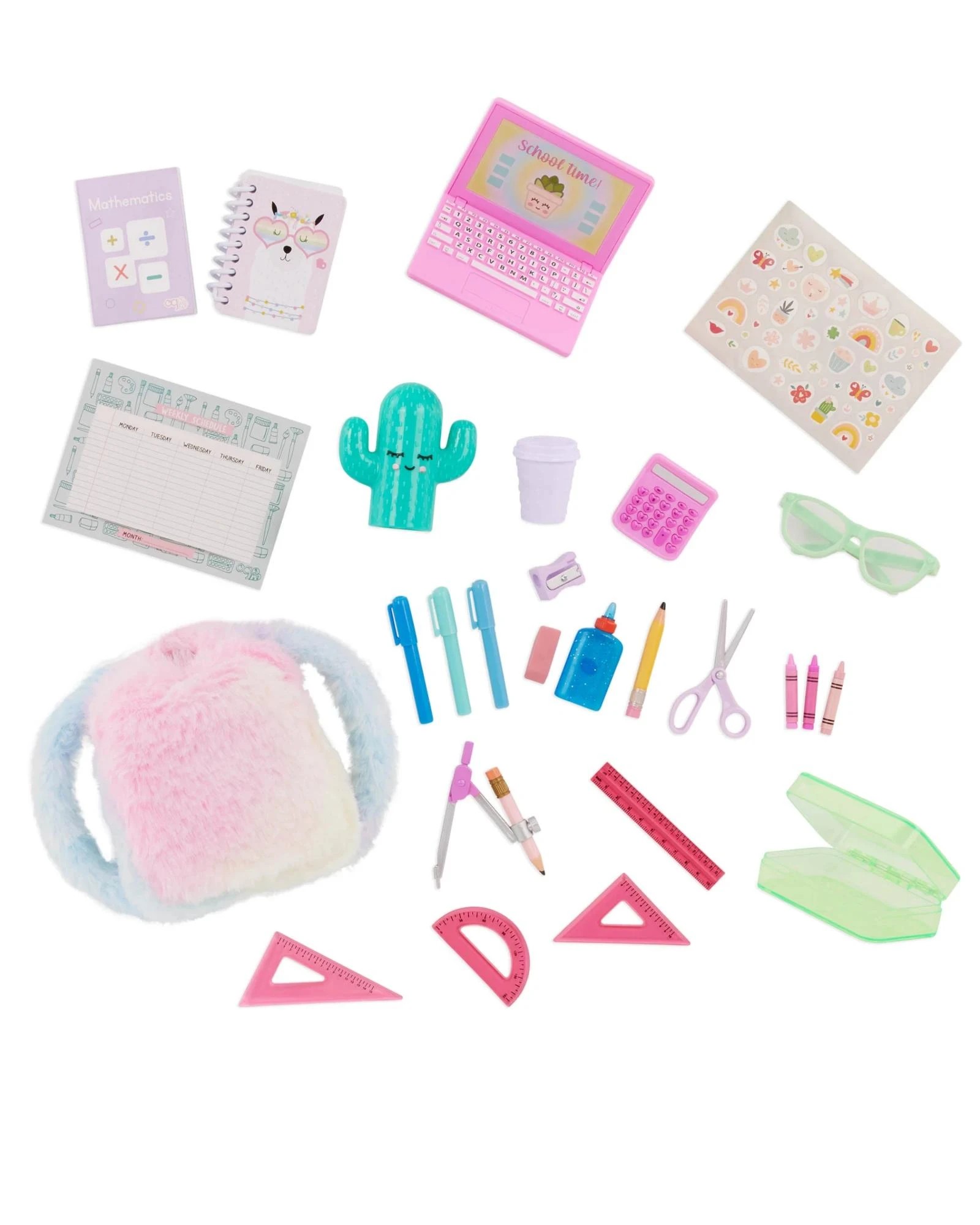 5 Our Generation School Dreams 30 - piece Tilting Desk Set for 18 - inch Dolls - Multi, 5 of 9