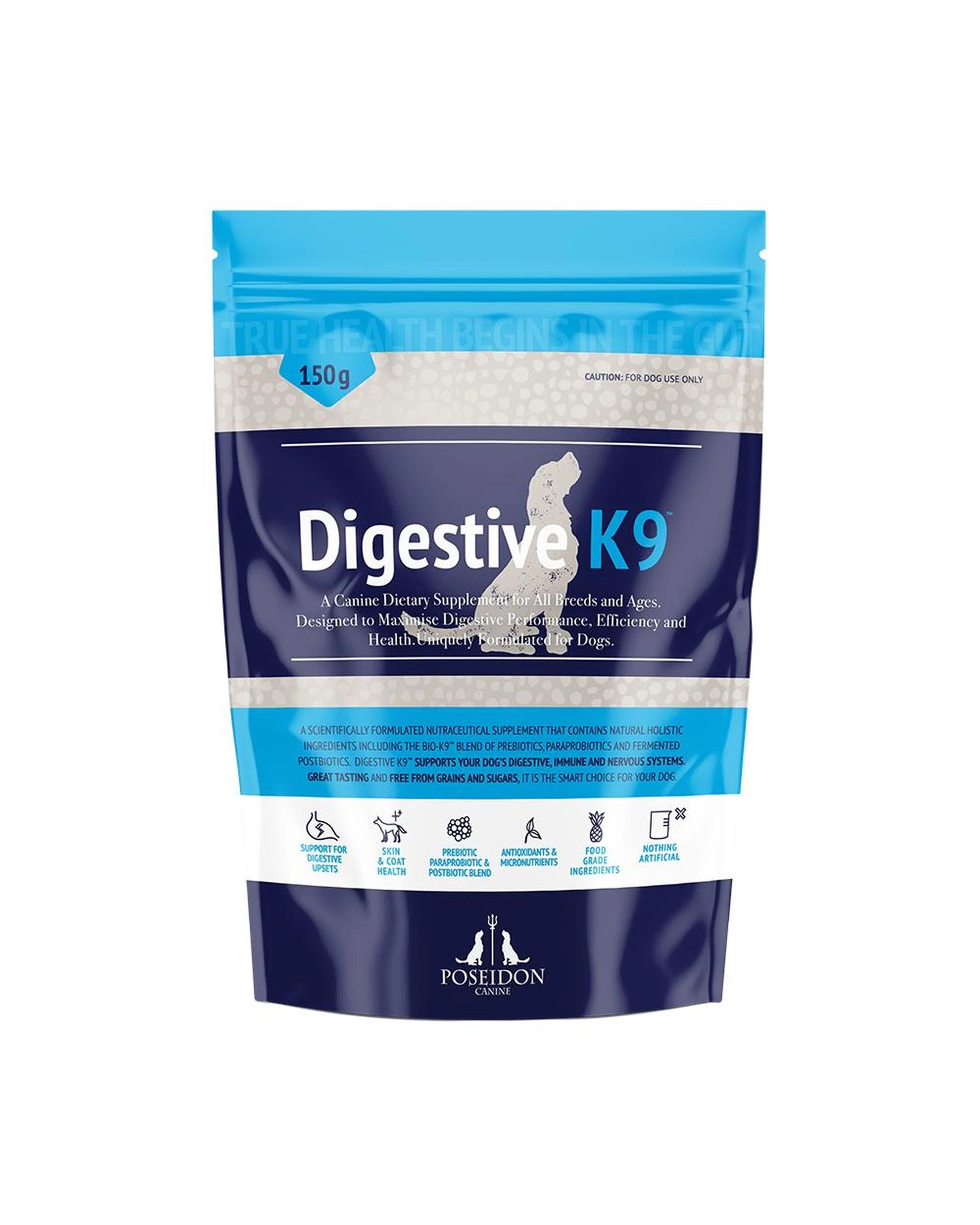 1 Poseidon Digestive K9 Pet Dog Gut Health Supplement 150g, 1 of 1