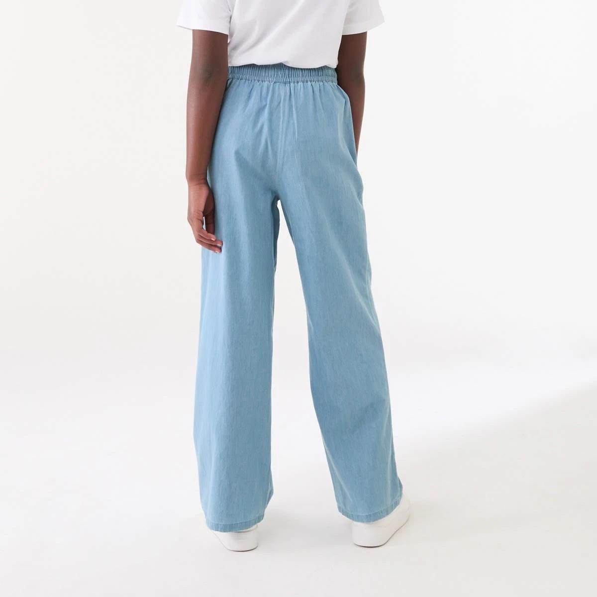 2 Chambray Wide Leg Pants CHAMBRAY, 2 of 5