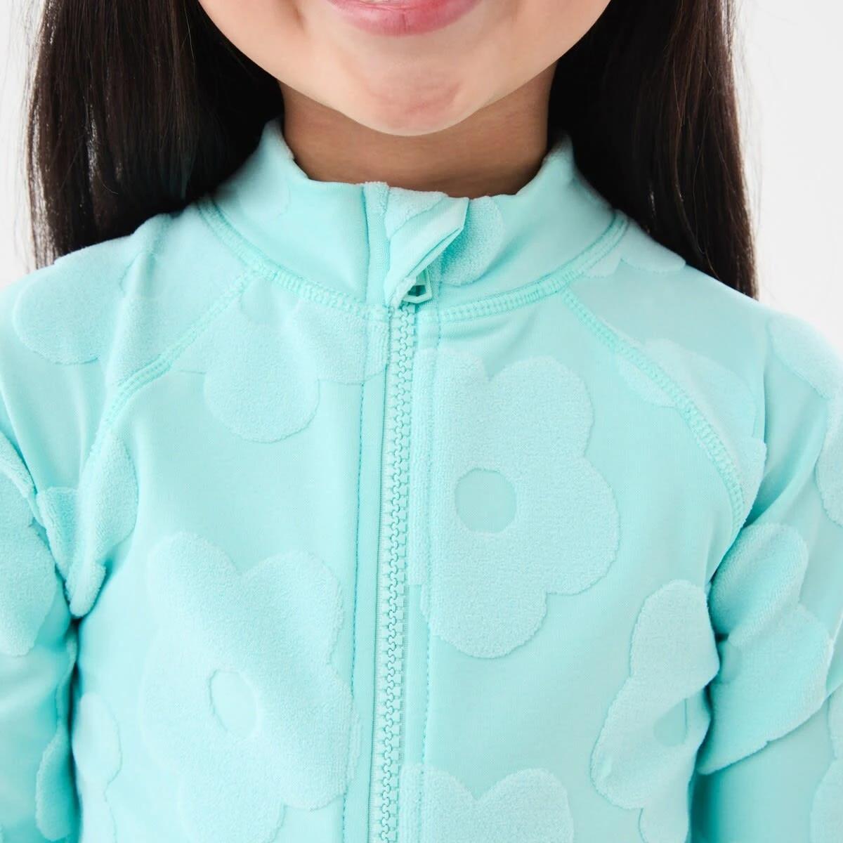 3 Long Sleeve One Piece Swimsuit Grn Daisy, 3 of 6