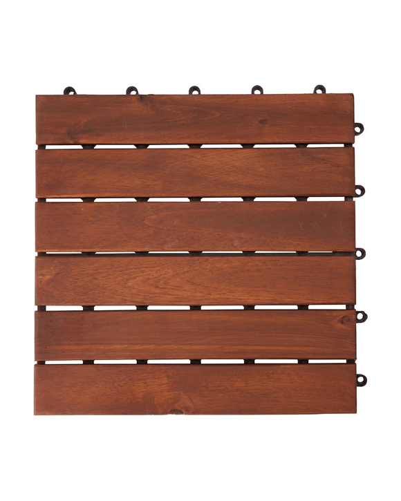 4 Pack Wooden Decking Tiles