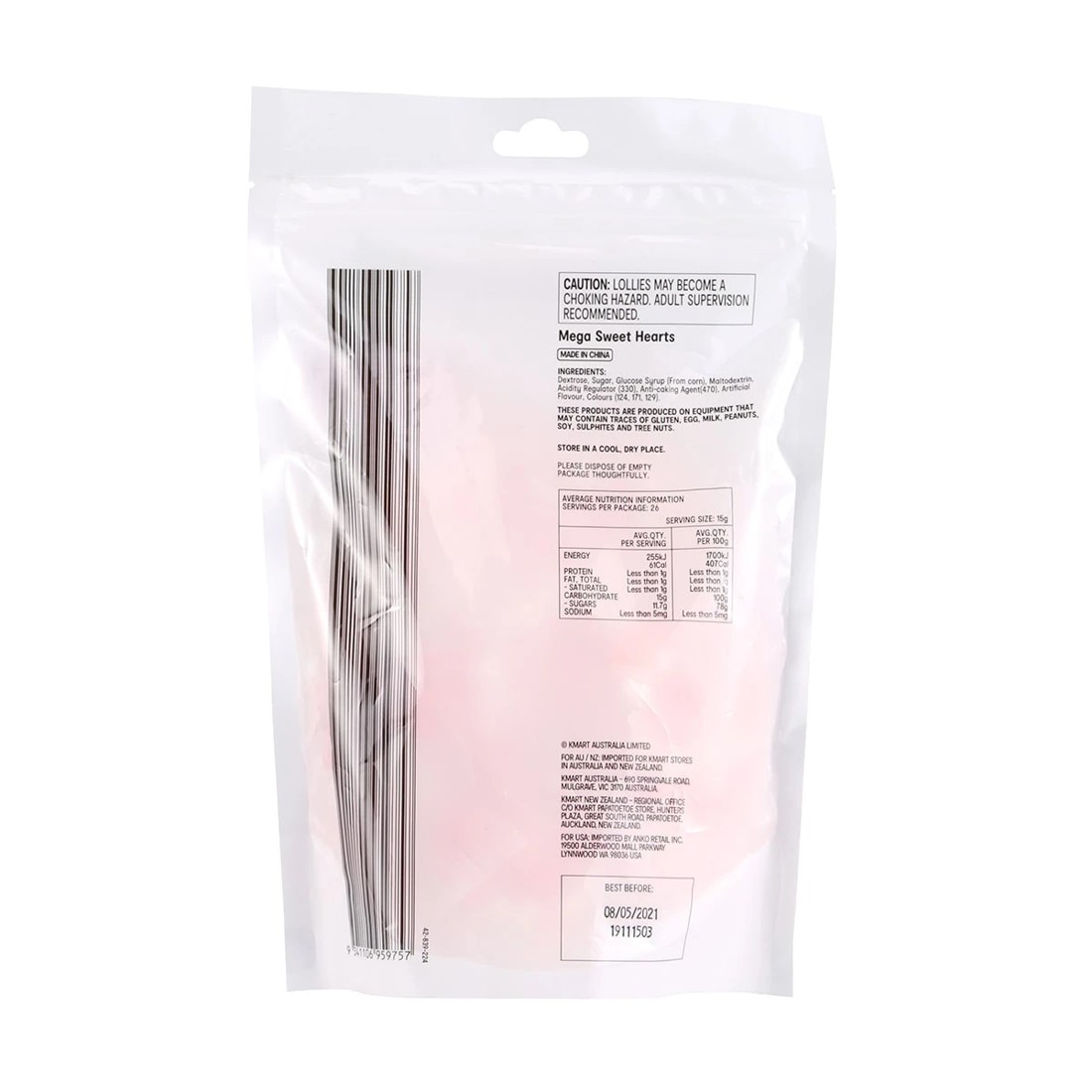 2 Mega Sweet Hearts Candy 390g, 2 of 3