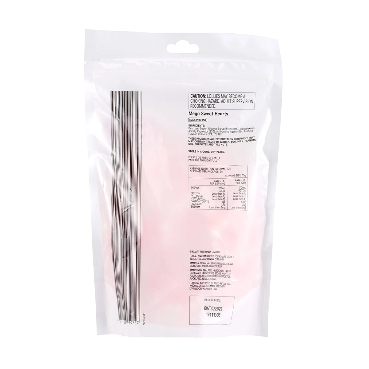 2 Mega Sweet Hearts Candy 390g, 2 of 3