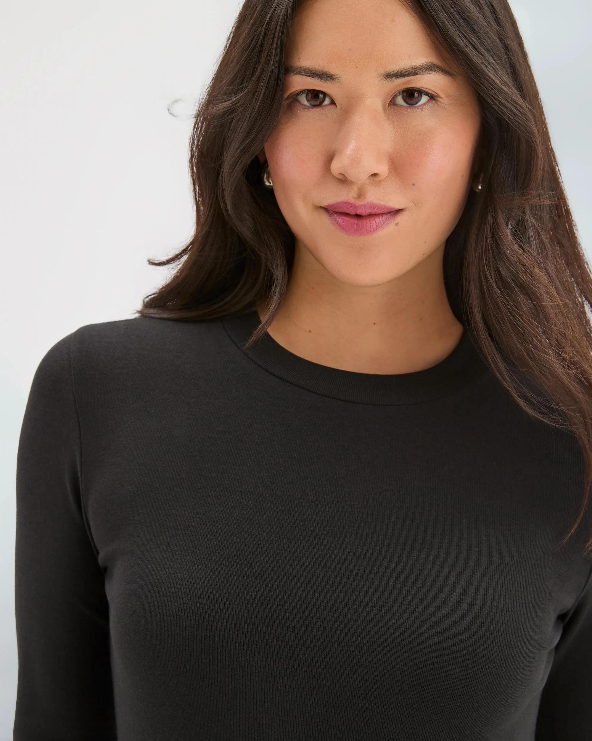 5 Target Woman Soft Touch Long Sleeve T-Shirt BLACK, 5 of 7