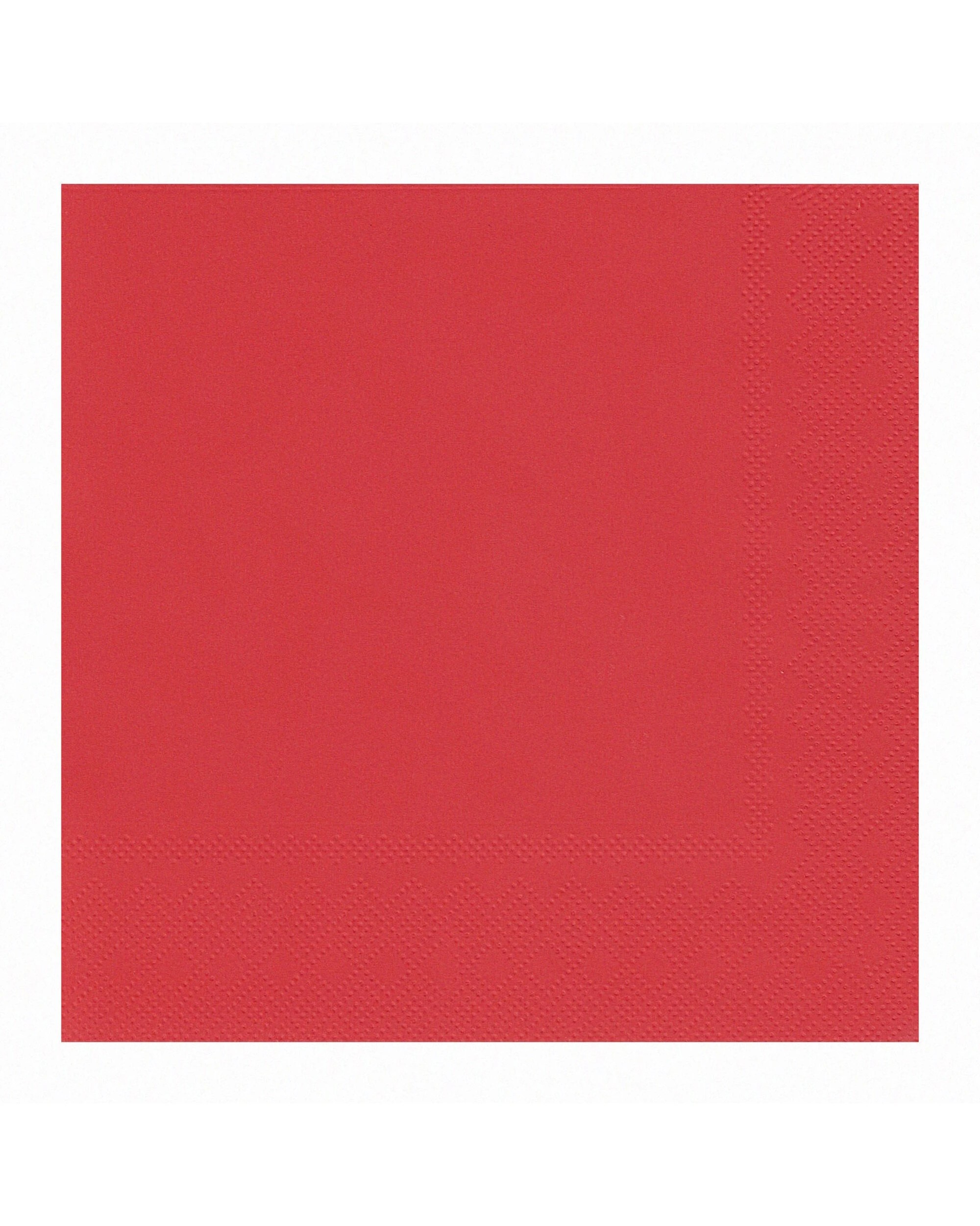 1 Meteor Ruby Red Small Paper Napkins Serviettes Pack of 20 - Red, 1 of 1