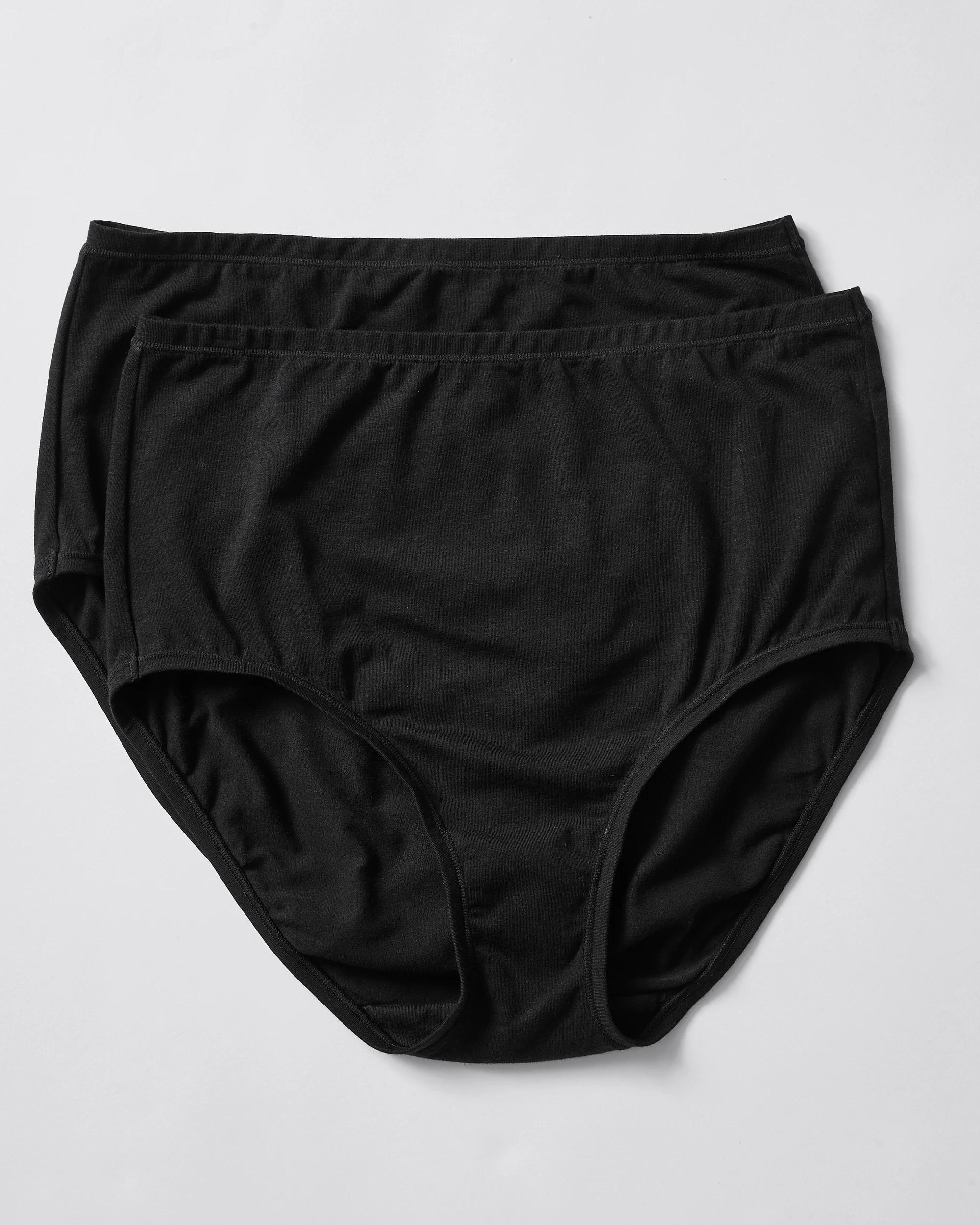 6 Target 2 Pack Bamboo Full Briefs BLACK, 6 of 6