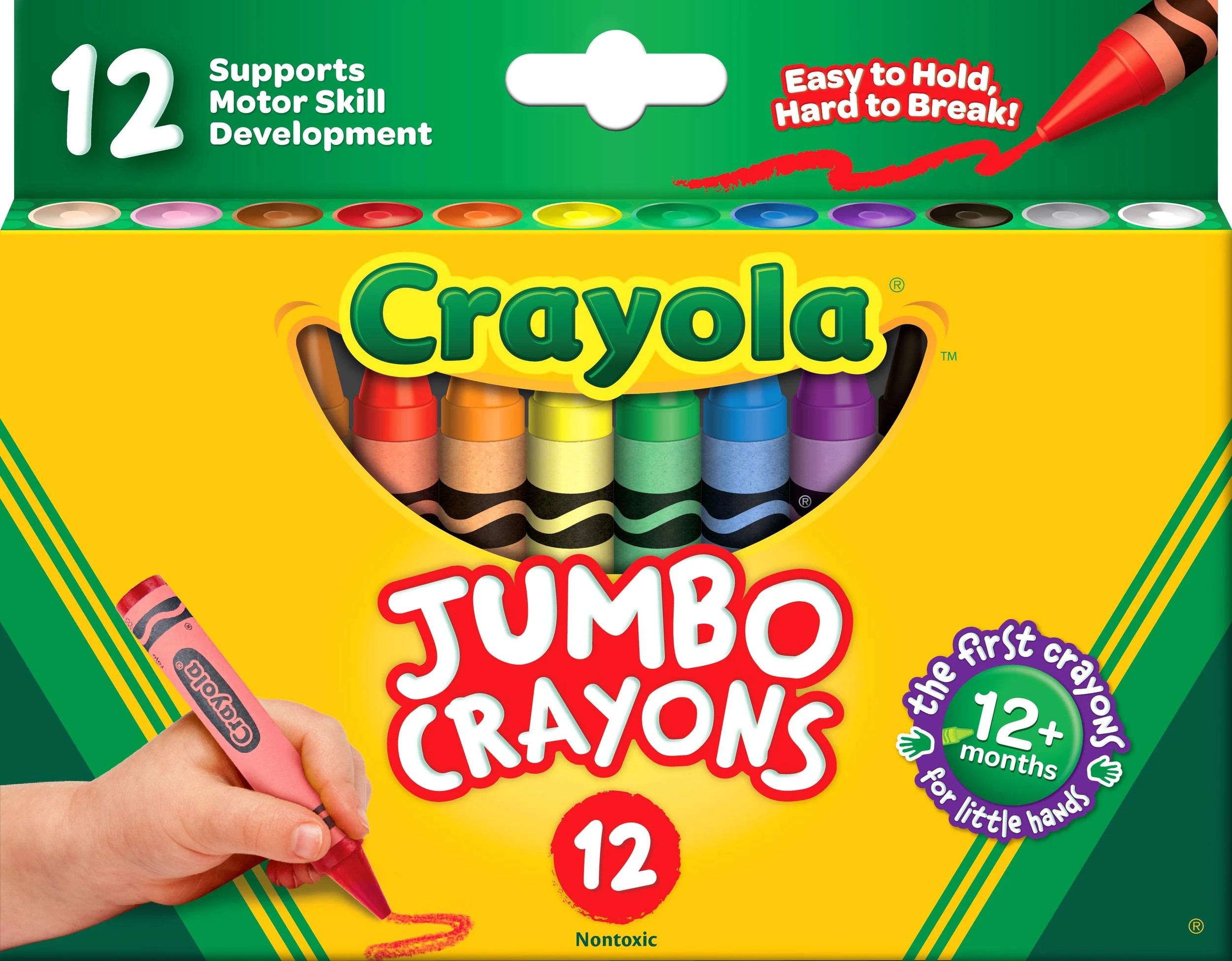 1 Crayola My First Jumbo Crayons - Pack of 12, 1 of 3