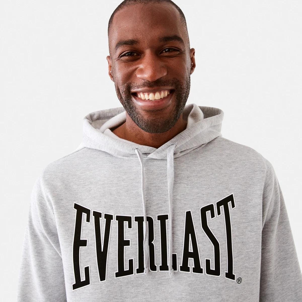 4 Everlast Mens Classic Sport Hoodie Grey Marl, 4 of 7