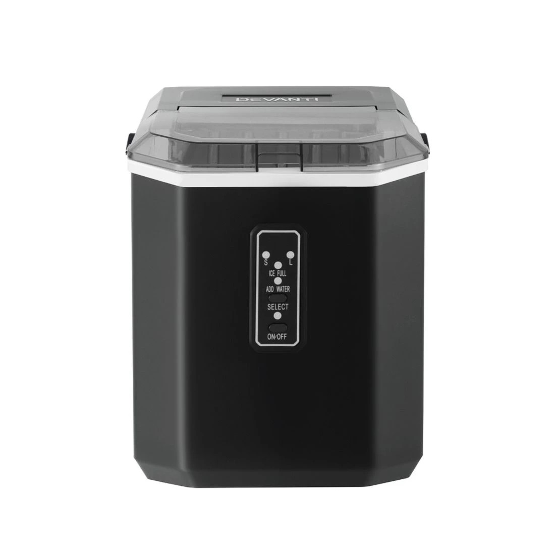 4 Devanti 12kg Ice Maker Machine 1.3L w/Scoop Holder - Black, 4 of 7