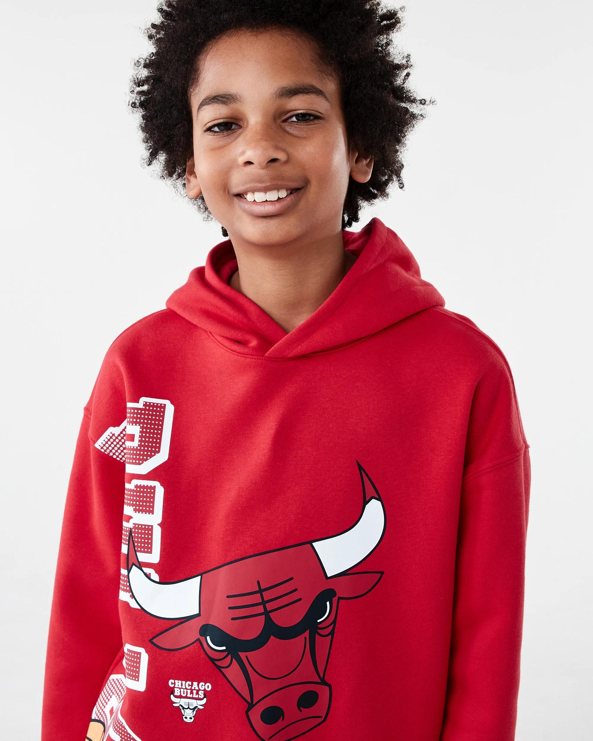 4 Official NBA Kids Hoodie RED BULLS HOODIE, 4 of 8