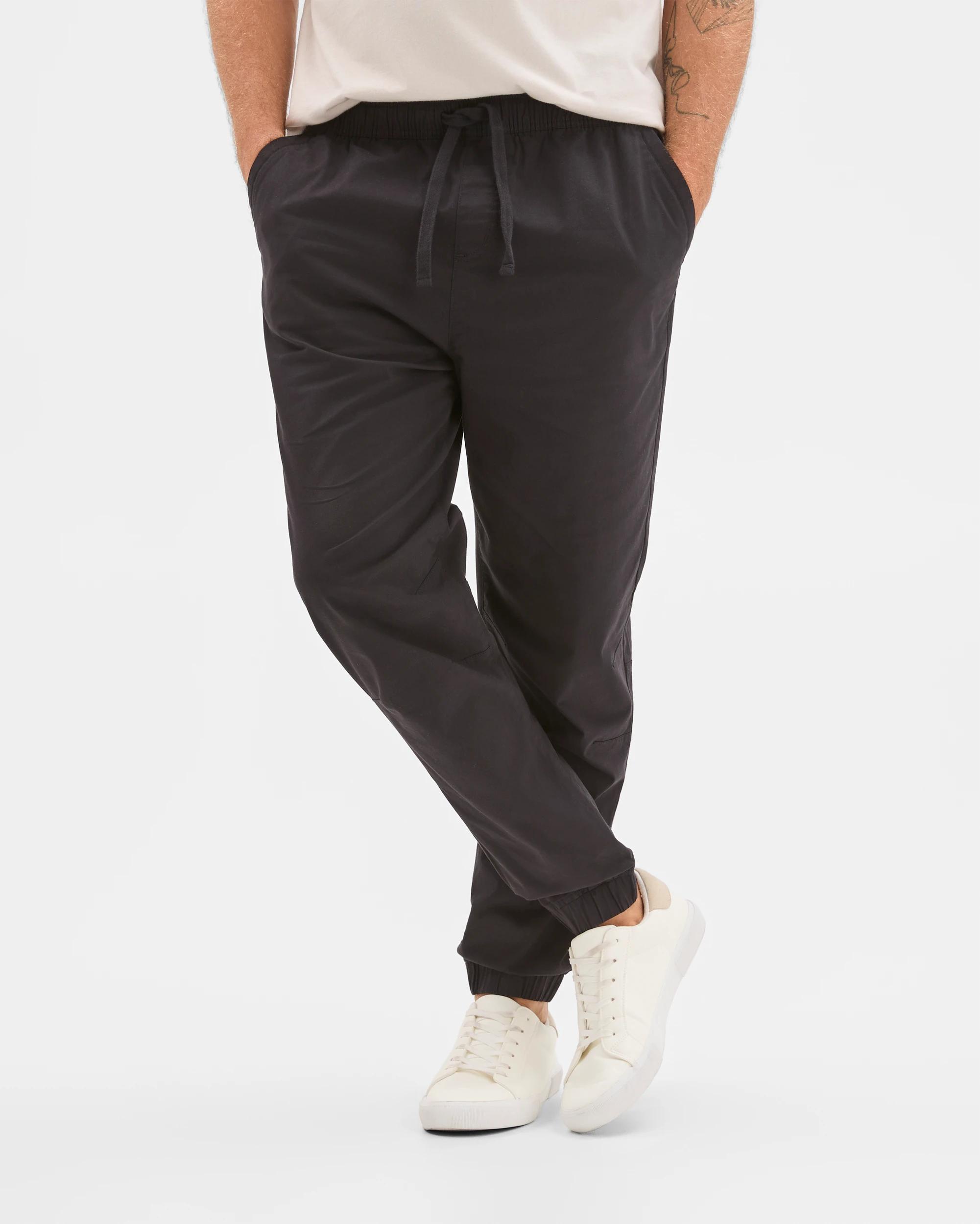 2 Target Man Australian Cotton Woven Jogger Pants BLACK, 2 of 5