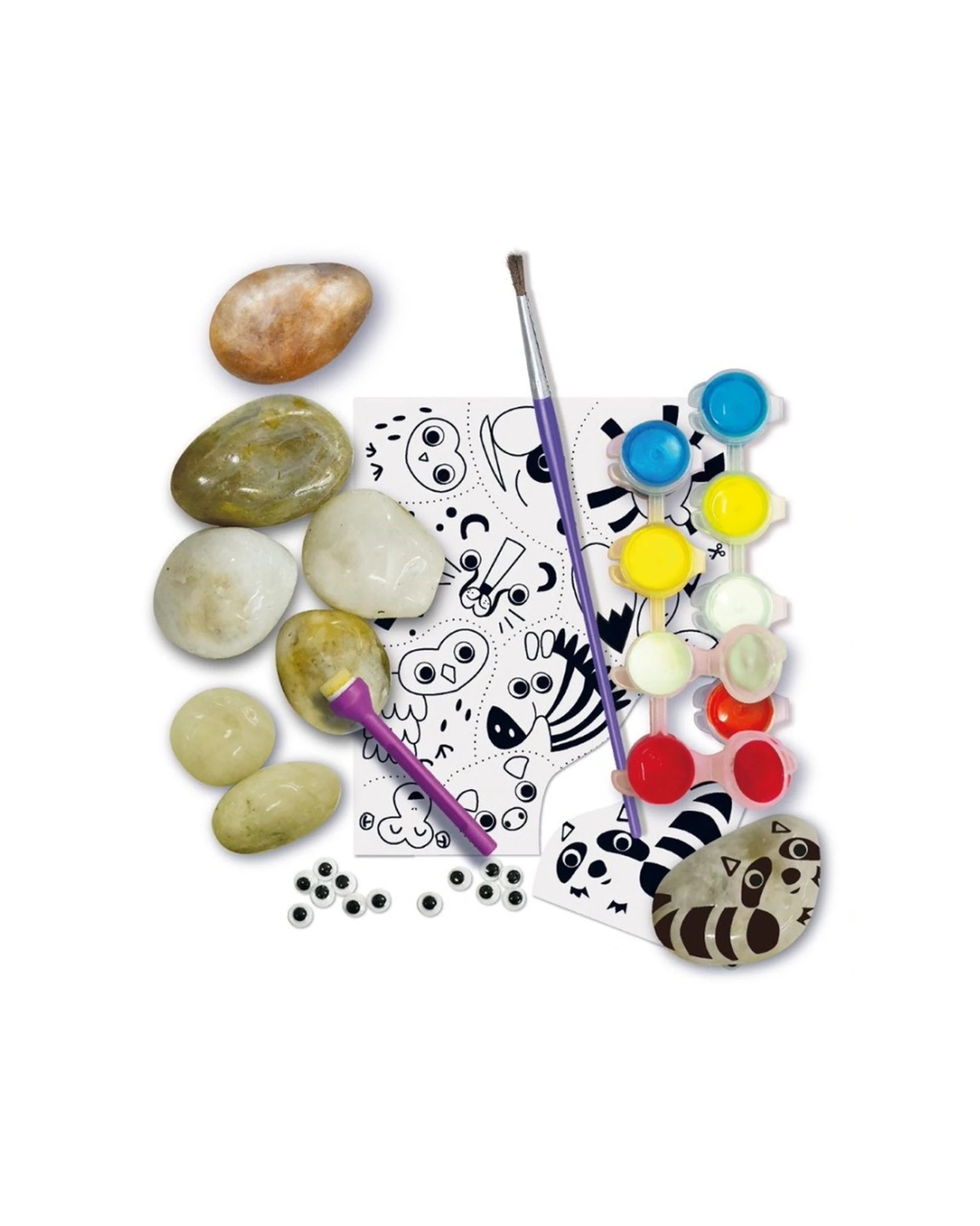 2 4M KidzMaker Paint Your Own Garden Rock DIY Activity Kids Art Craft Toy - Multi, 2 of 3