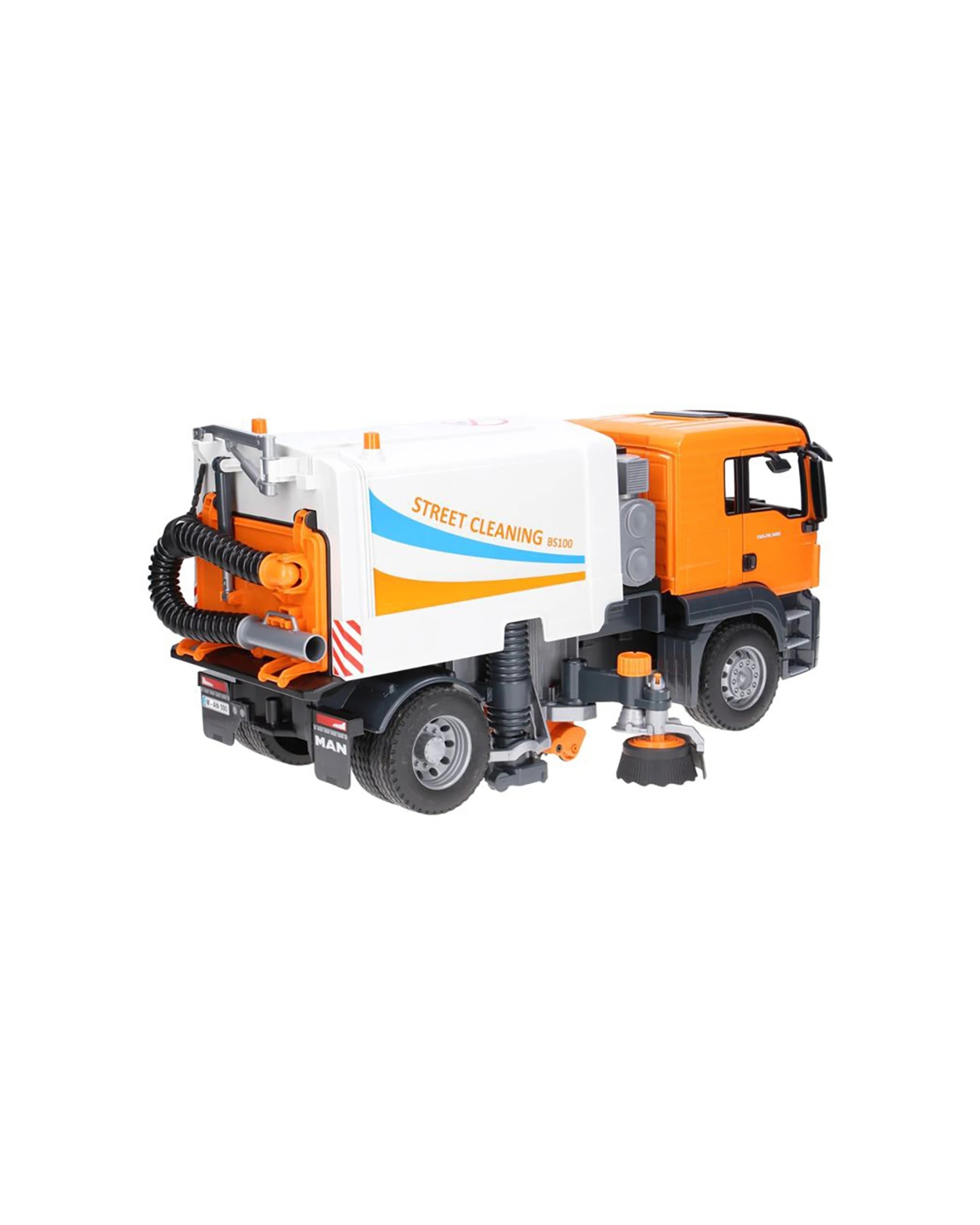 2 Bruder 1 16 Street Sweeper Cleaning Truck Kids Pretend Play Toy 4 Years Plus - Orange, 2 of 4