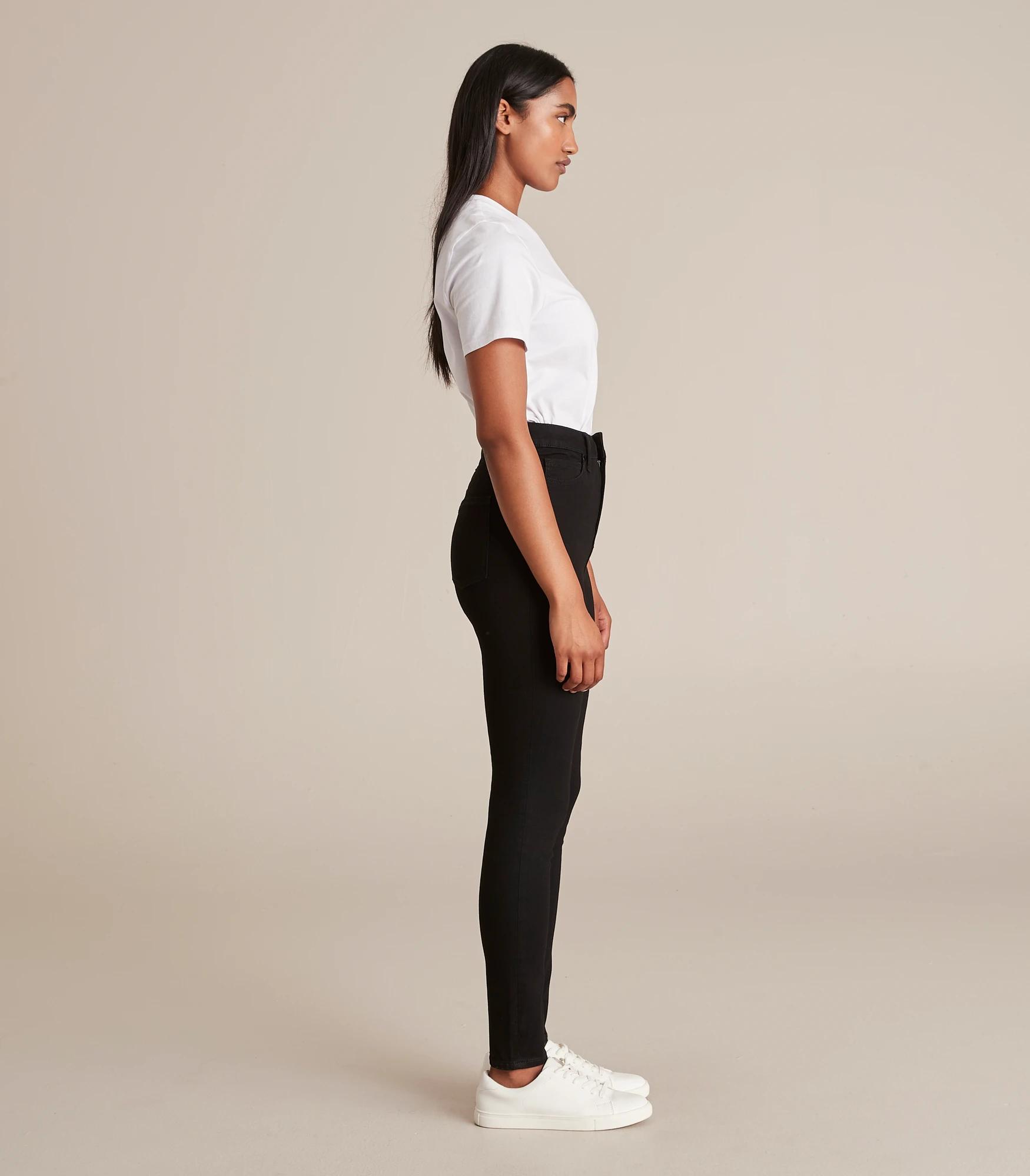 4 Target Sophie Skinny High Rise Full Length Denim Jeans BLACK, 4 of 6