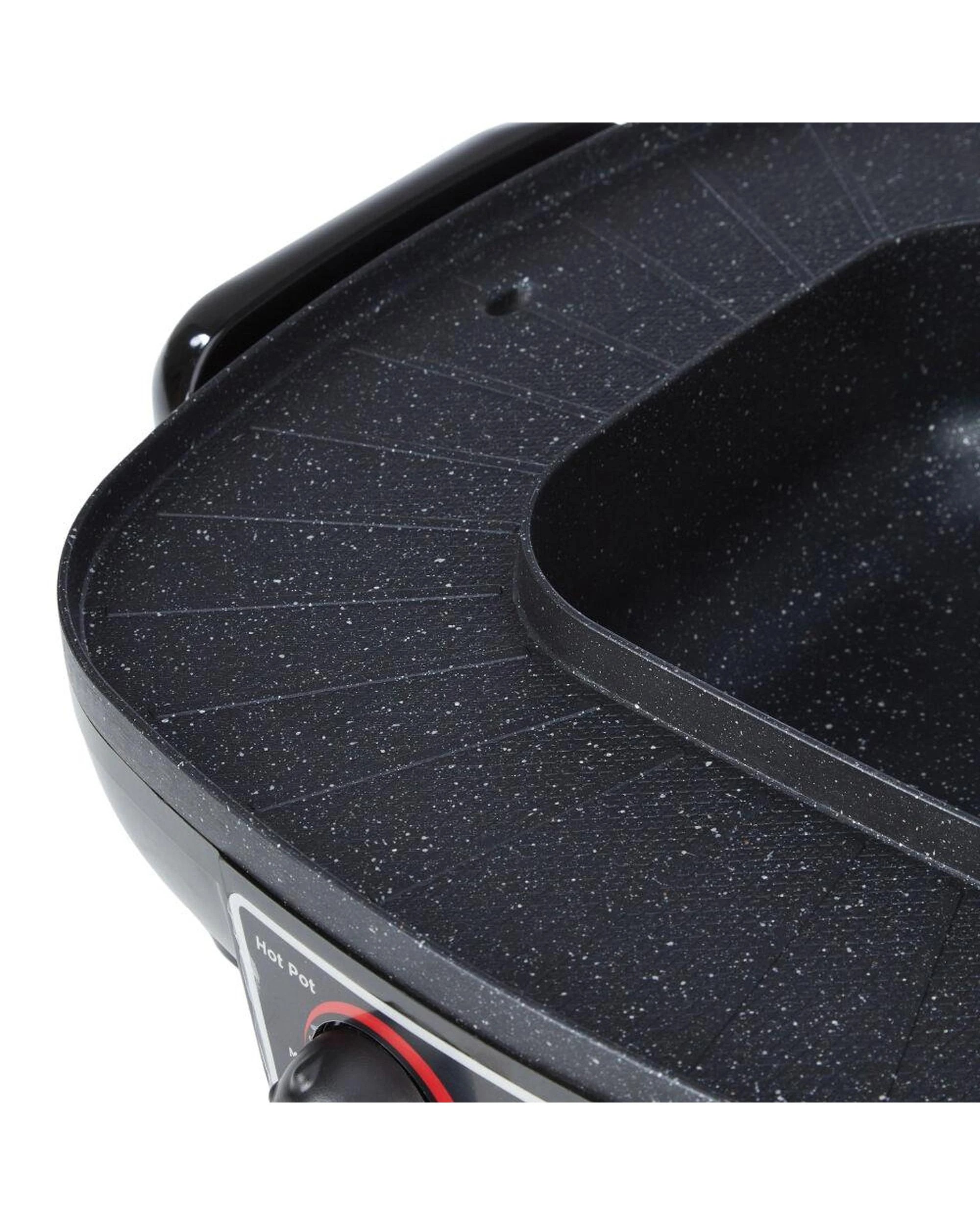 4 Davis & Waddell 2 in 1 Steamboat Hotpot And BBQ Grill Black  45 x 38 x 17cm - Black, 4 of 6