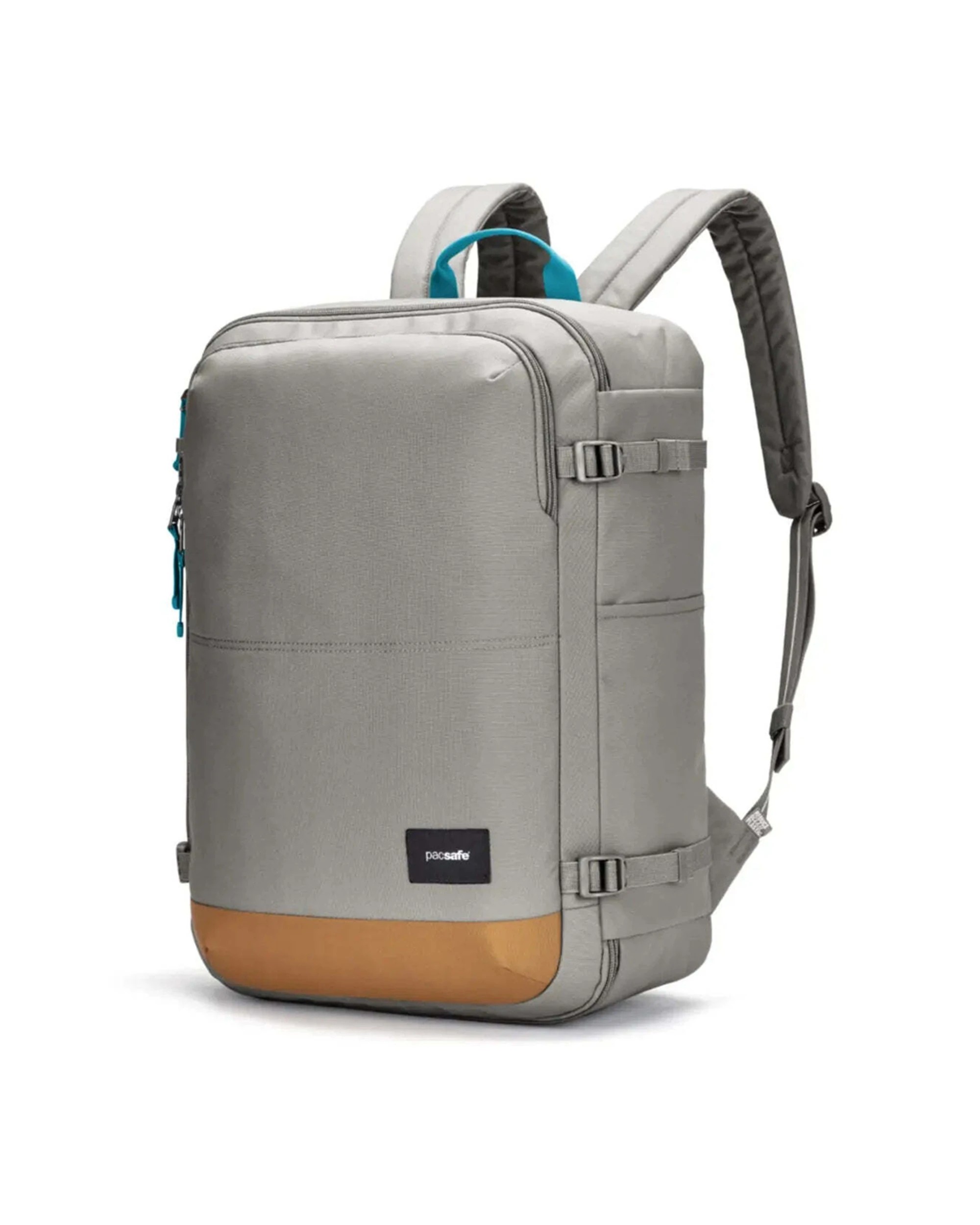 3 Pacsafe GO 34L Anti-Theft Carry-on Backpack Lockable Zip Tab Travel Accessory Stone - Grey, 3 of 8