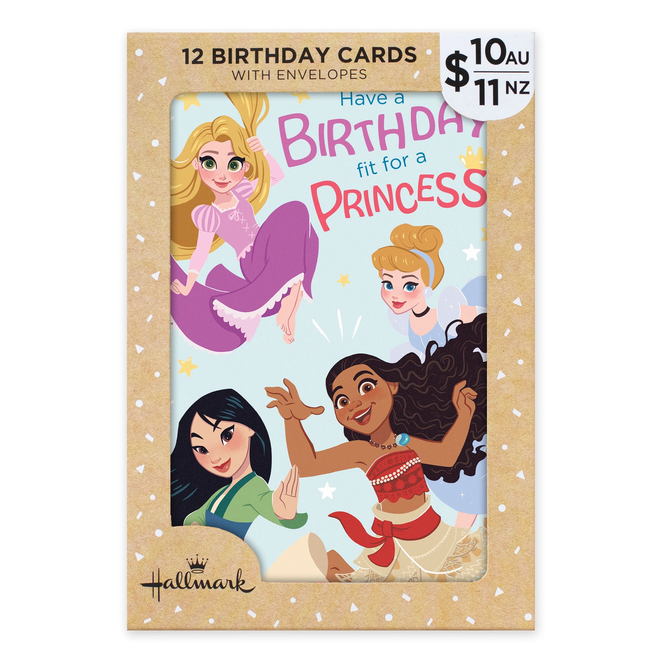 1 12 Pack Hallmark Birthday Cards - Disney Princess, 1 of 4
