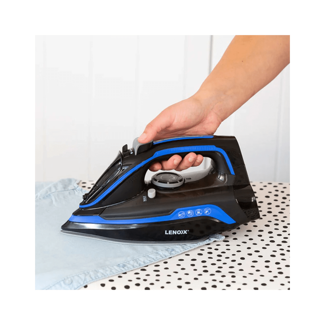 5 Lenoxx Electric Self-cleaning Cordless Steam Iron W/ Charging Base 2200w
 - Black, 5 of 7
