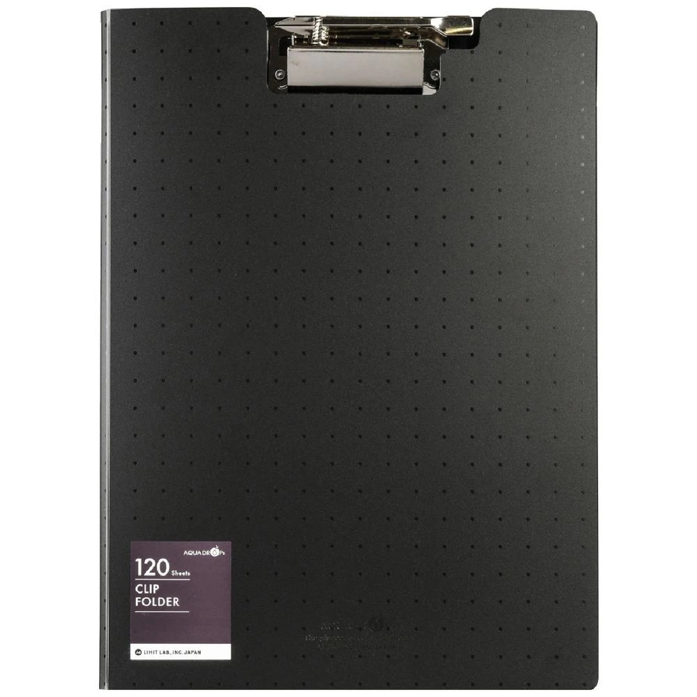 1 Aqua Drops Clipfolder A4 Black, 1 of 5