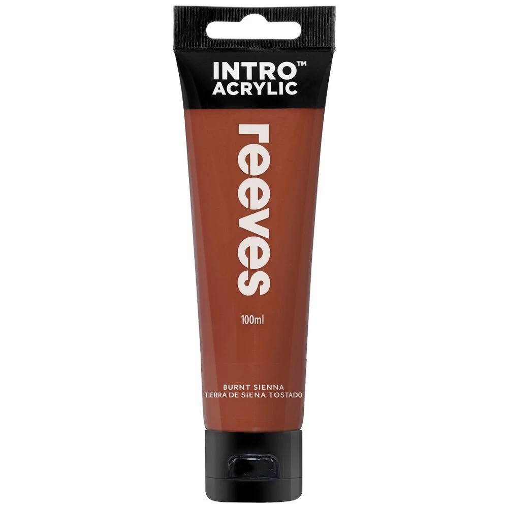 1 Reeves Intro Acrylic Paint 100mL Burnt Sienna, 1 of 1